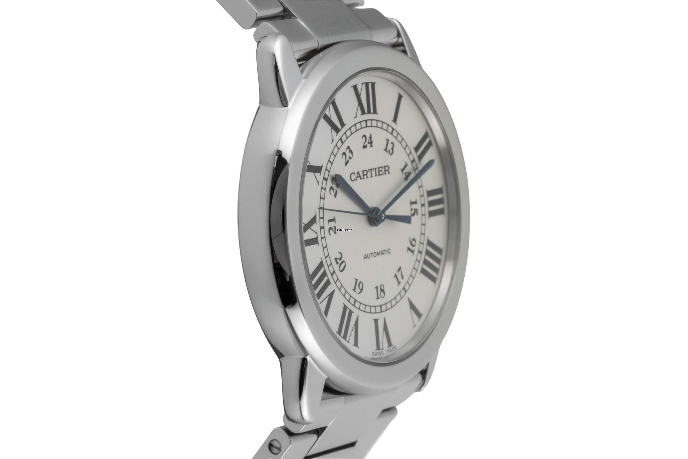 Thumbnail von Cartier Ronde de Cartier Solo De Cartier Automatic Date Steel Men's Watch Ref. WSRN0012