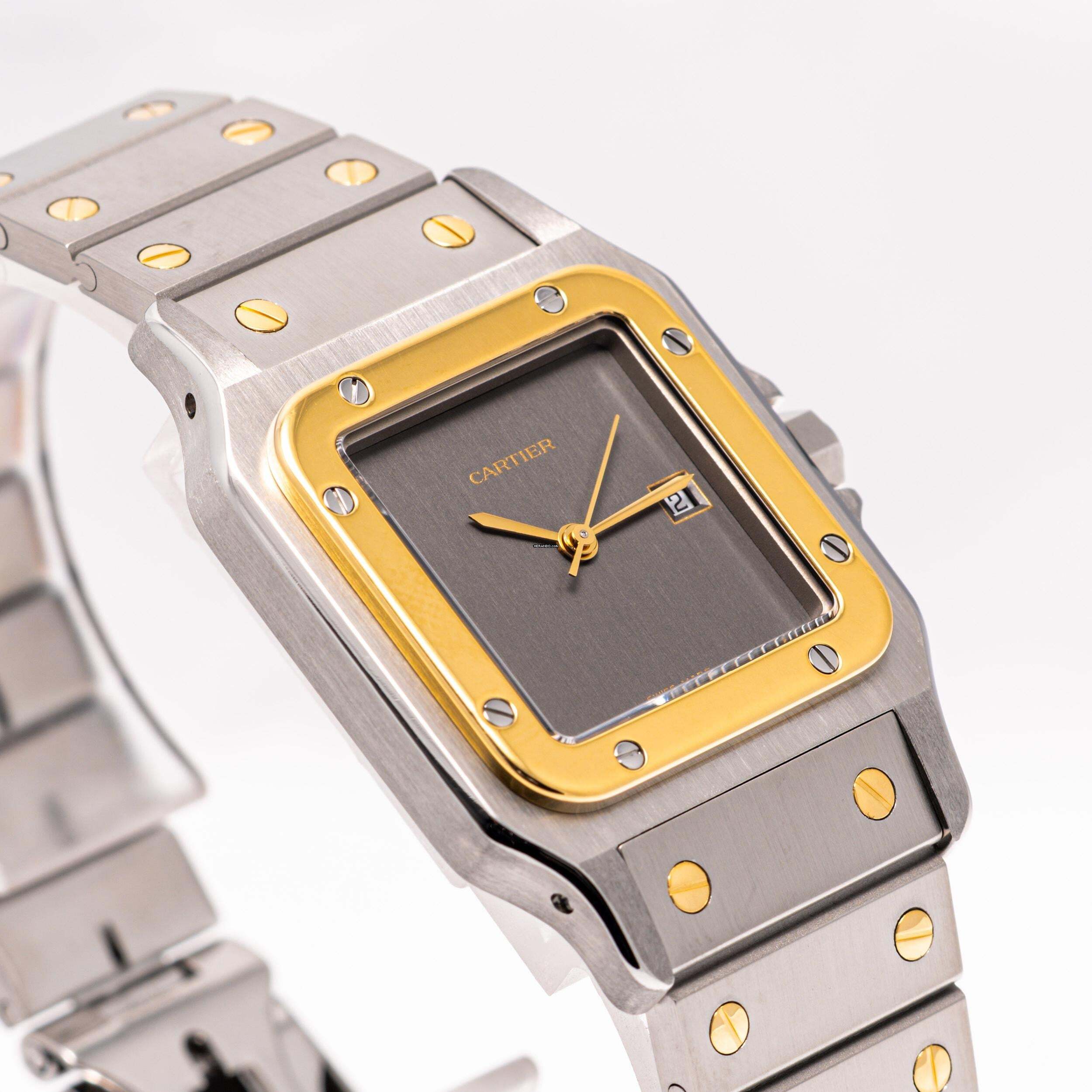 Thumbnail von Cartier Santos Carree 29x41 – 2961 – like NEW – Cartier Service 2025