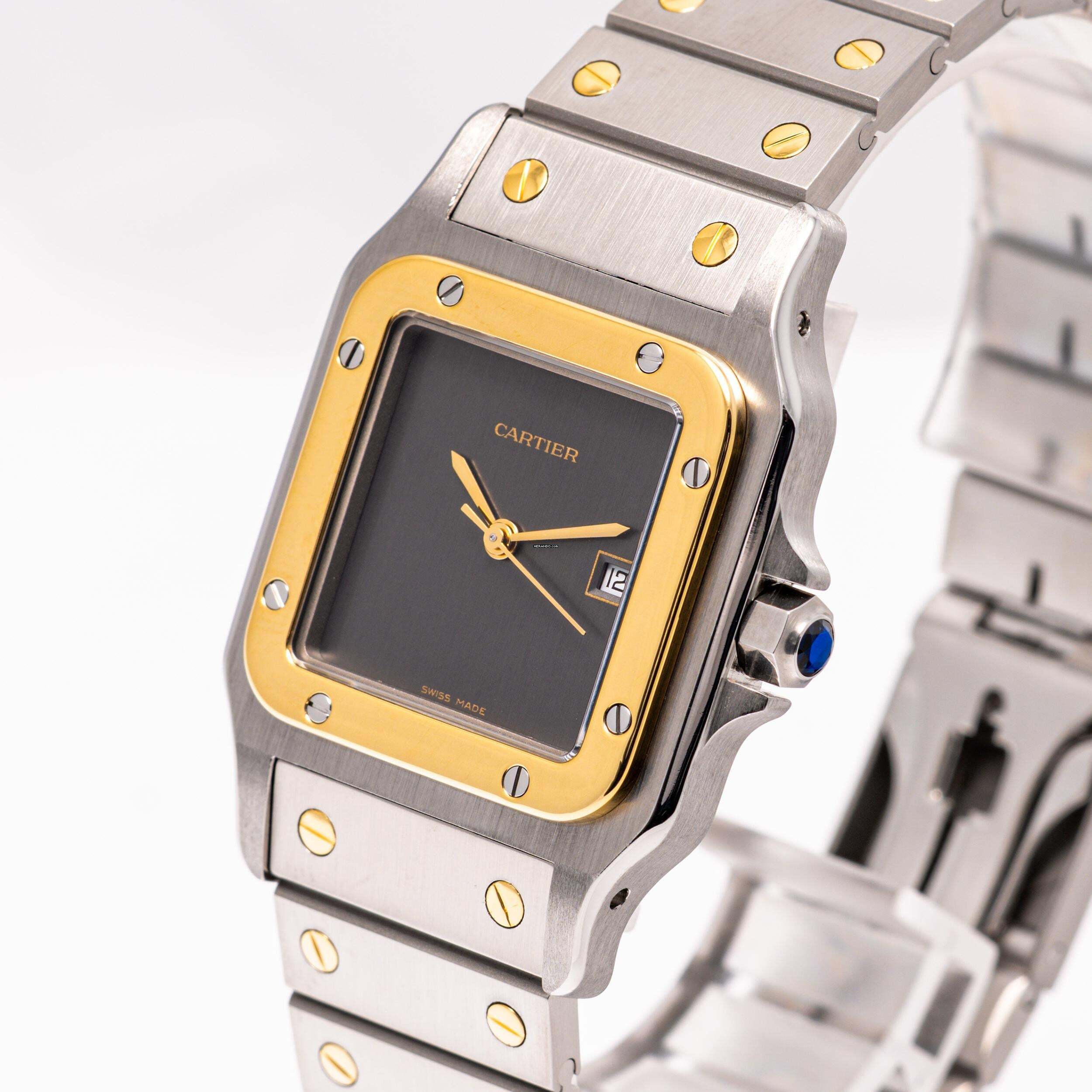 Thumbnail von Cartier Santos Carree 29x41 – 2961 – like NEW – Cartier Service 2025