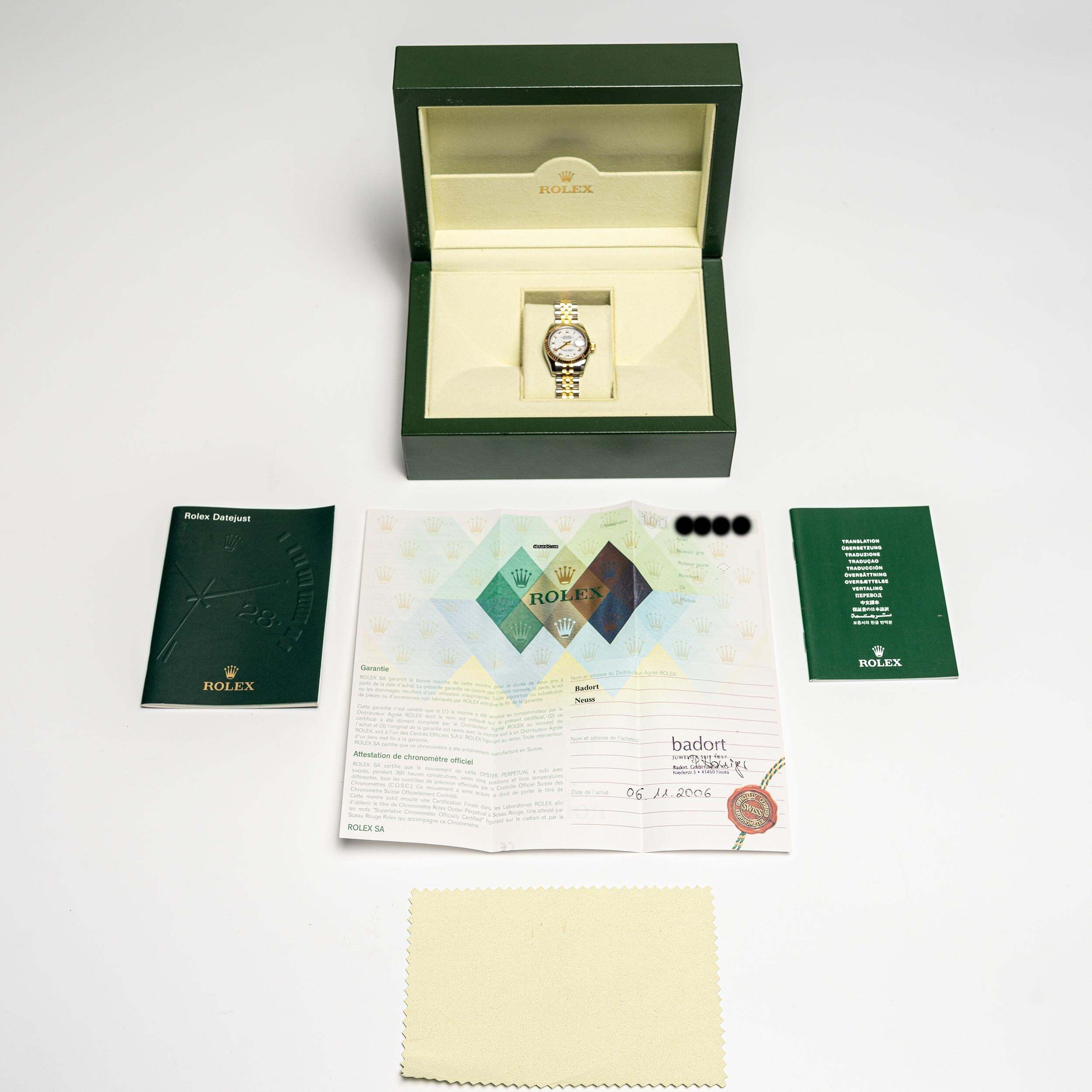 Thumbnail von Rolex Lady-Datejust 26 Steel Gold – 179173 – like NEW – 11/2006 Full Set Lc100