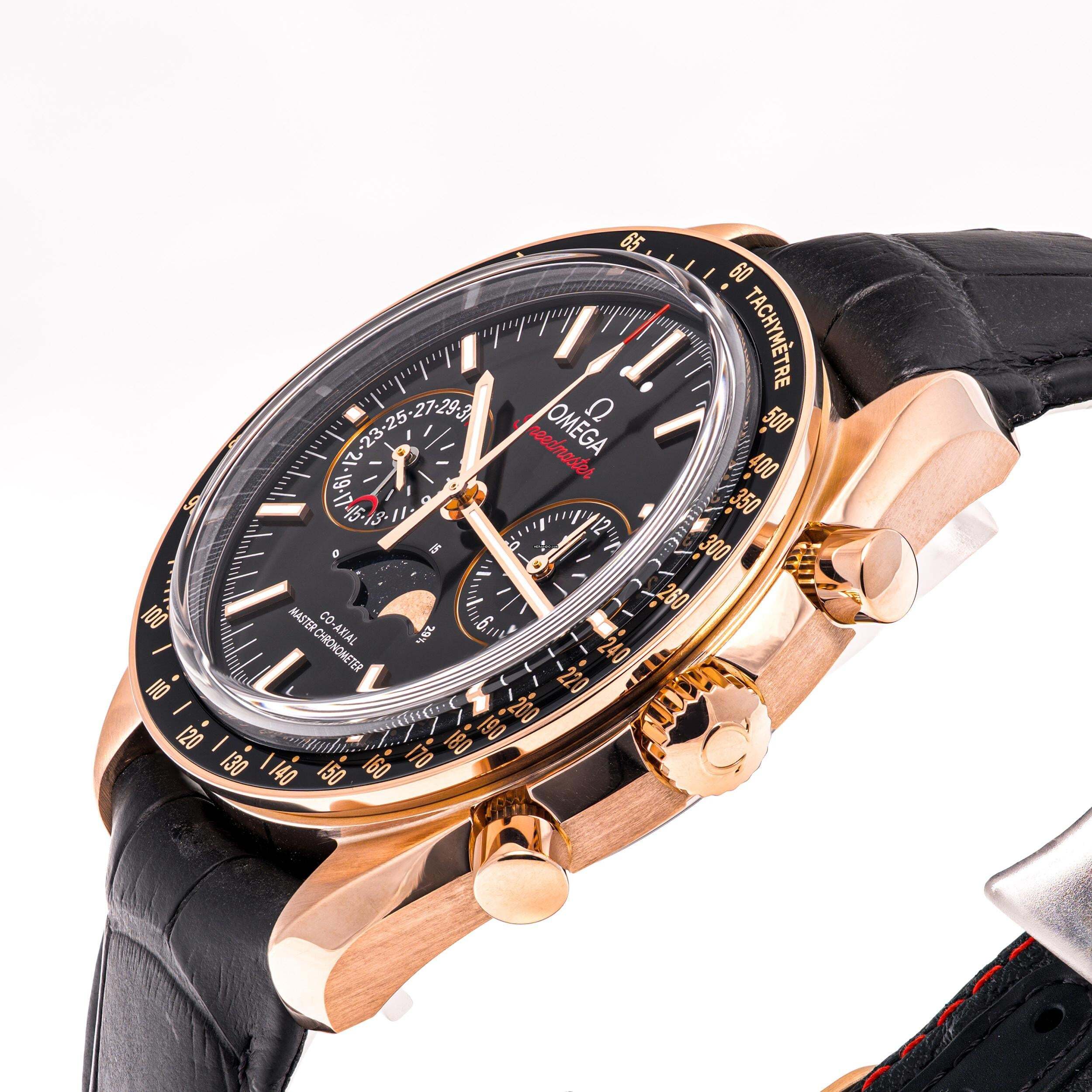 Thumbnail von Omega Speedmaster Moonphase Rosegold 44 – 304.63.44.52.01.001 – like NEW – 07/2019 Full Set