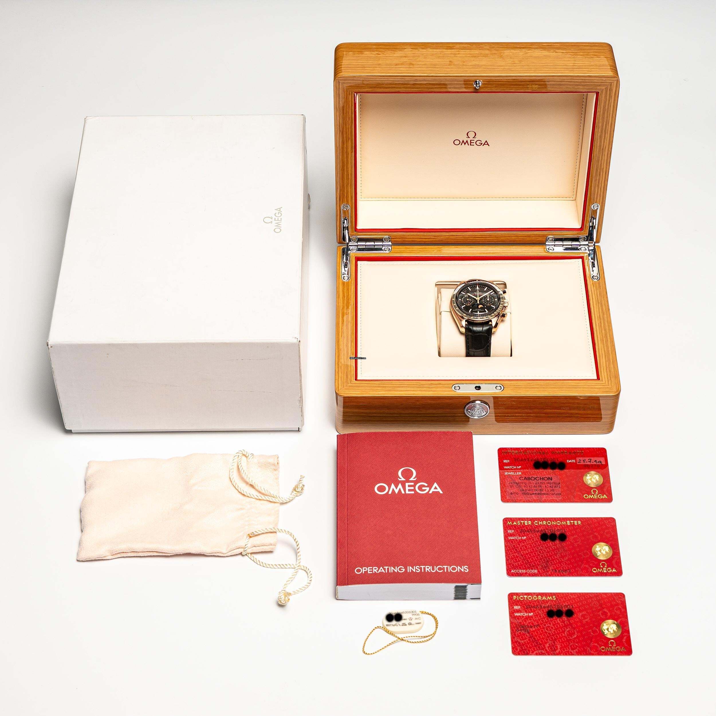 Thumbnail von Omega Speedmaster Moonphase Rosegold 44 – 304.63.44.52.01.001 – like NEW – 07/2019 Full Set