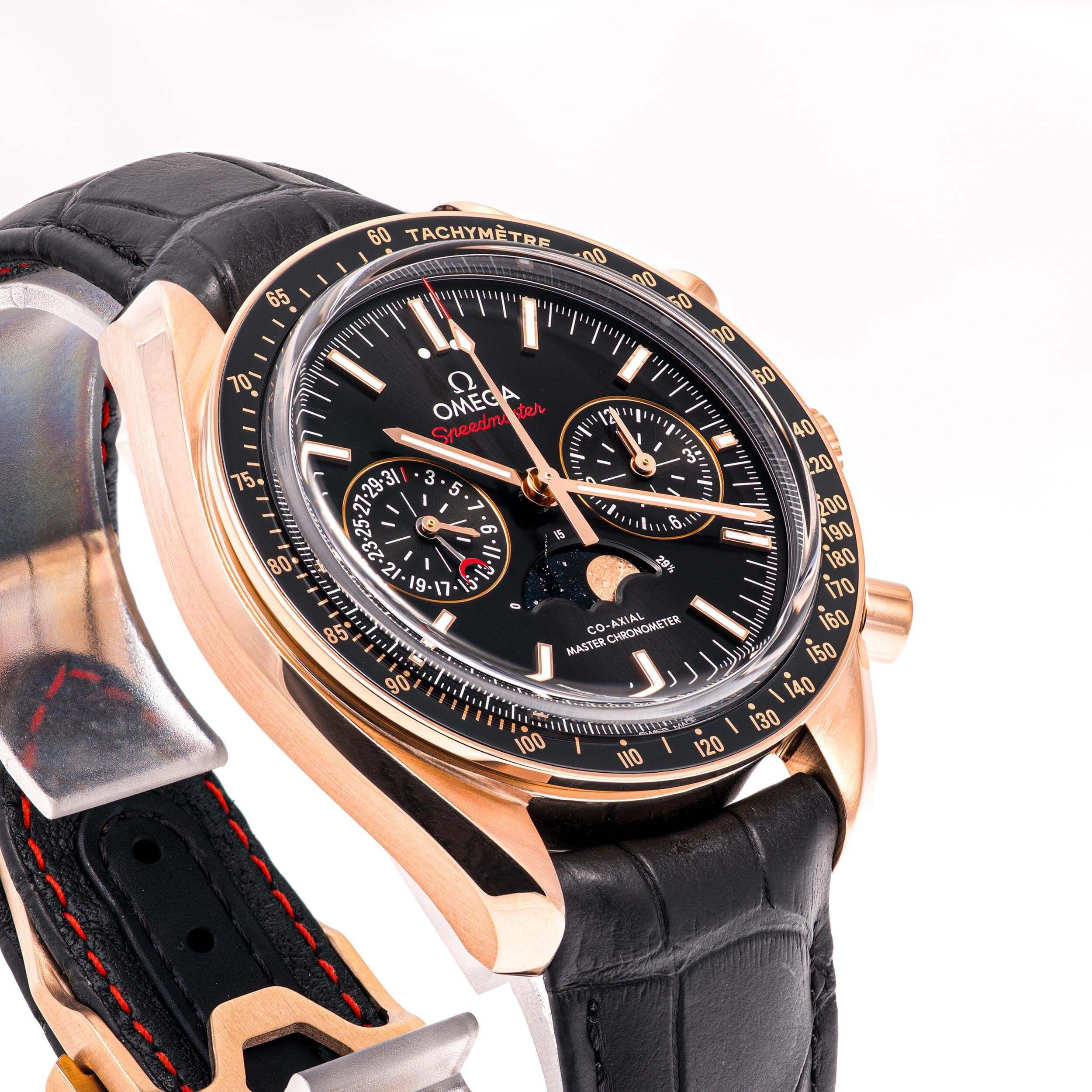 Thumbnail von Omega Speedmaster Moonphase Rosegold 44 – 304.63.44.52.01.001 – like NEW – 07/2019 Full Set