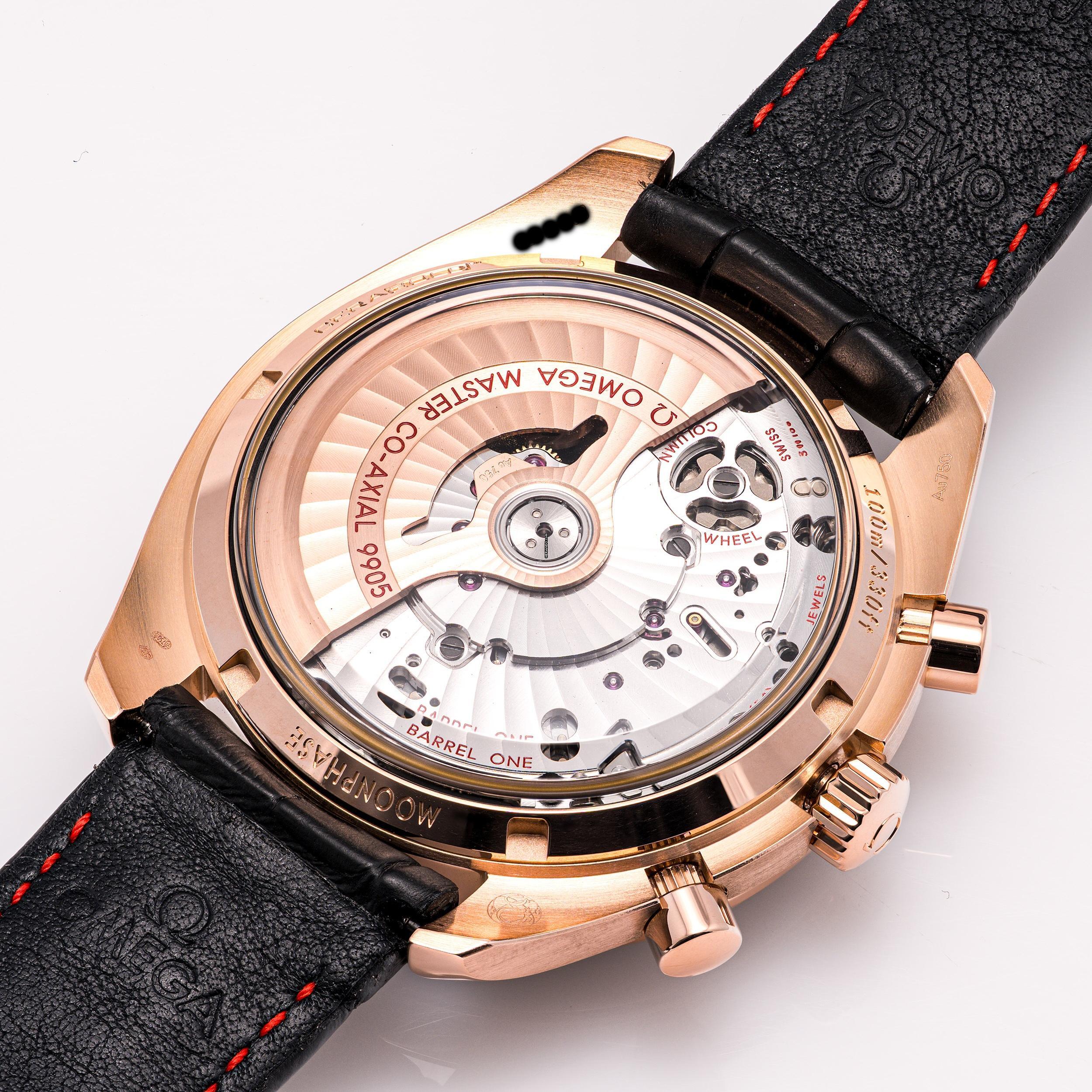 Thumbnail von Omega Speedmaster Moonphase Rosegold 44 – 304.63.44.52.01.001 – like NEW – 07/2019 Full Set