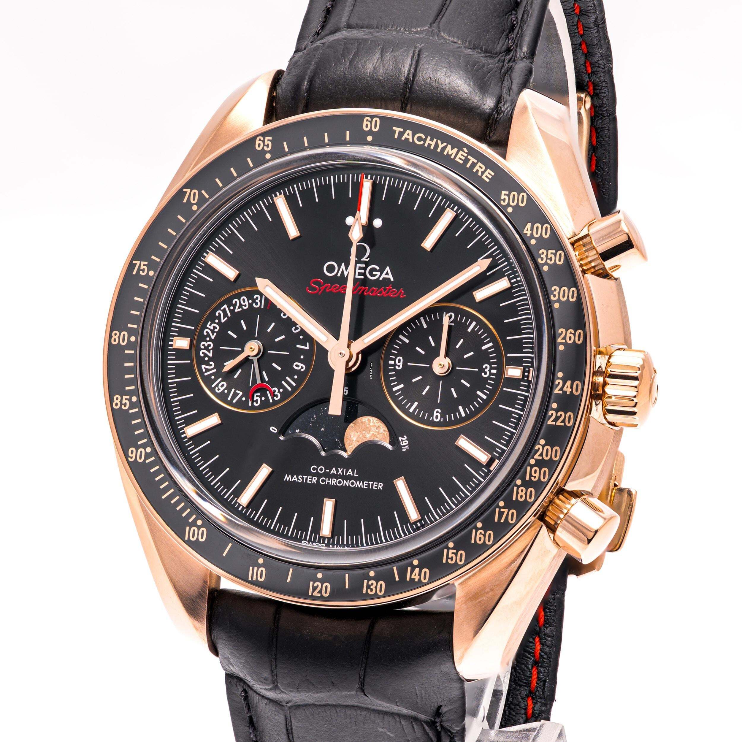 Thumbnail von Omega Speedmaster Moonphase Rosegold 44 – 304.63.44.52.01.001 – like NEW – 07/2019 Full Set