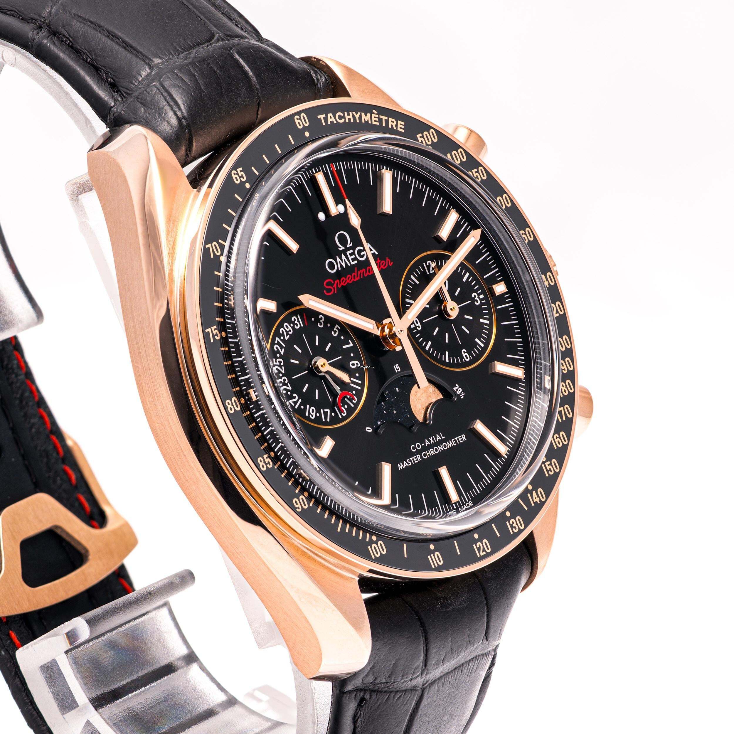 Thumbnail von Omega Speedmaster Moonphase Rosegold 44 – 304.63.44.52.01.001 – like NEW – 07/2019 Full Set
