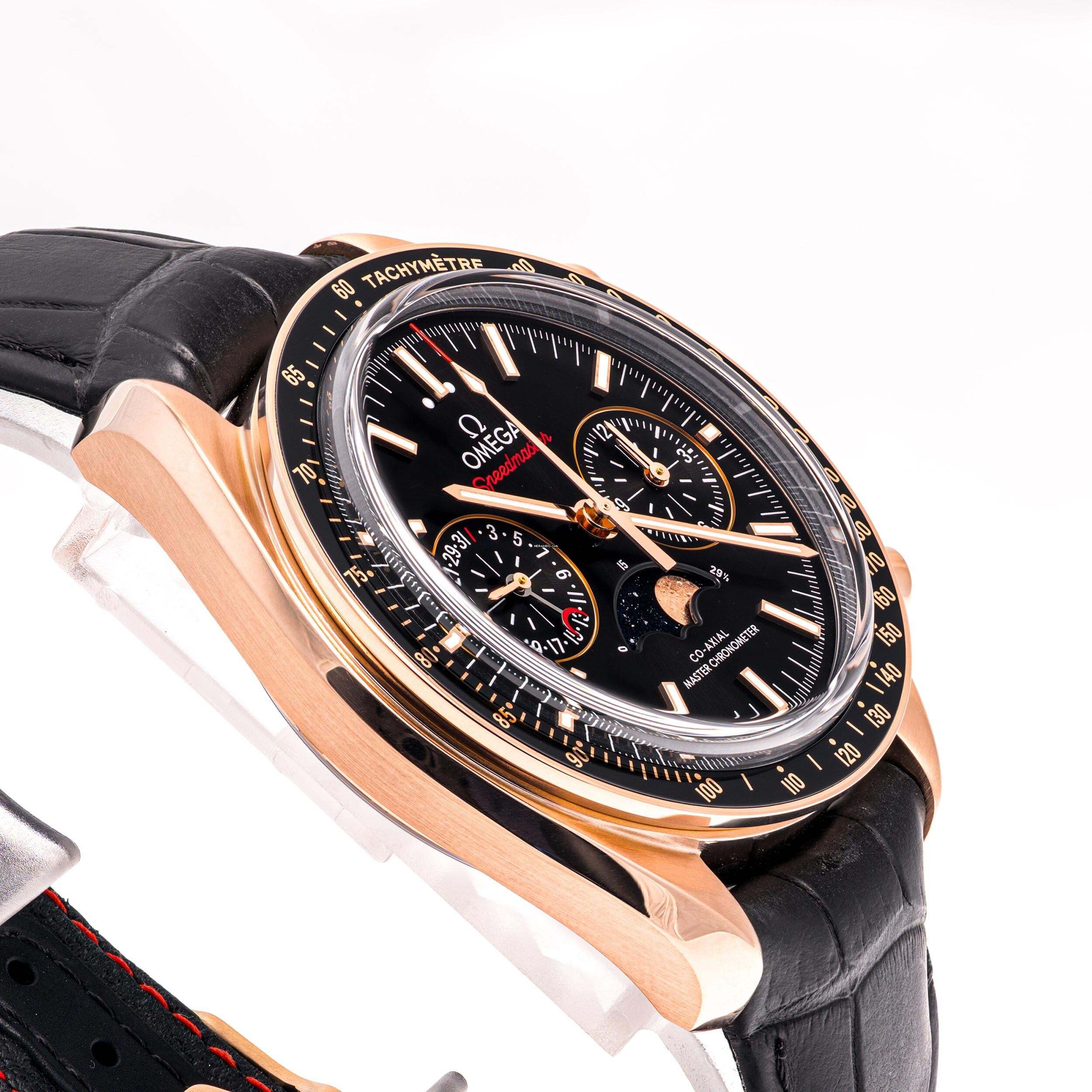Thumbnail von Omega Speedmaster Moonphase Rosegold 44 – 304.63.44.52.01.001 – like NEW – 07/2019 Full Set