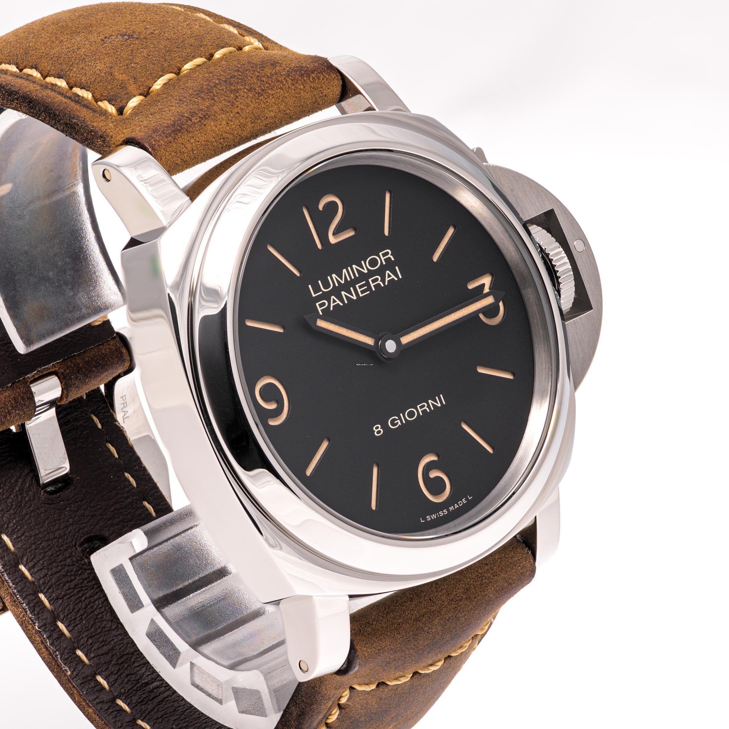 Thumbnail von Panerai Luminor Base 8 Days – PAM 00914 – like NEW – 02/2024 Full Set
