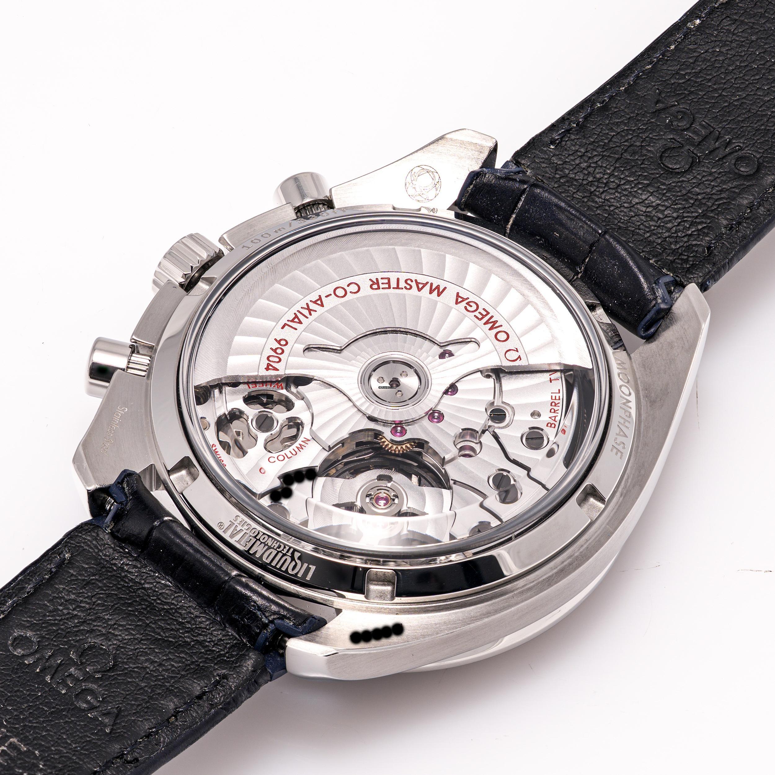 Thumbnail von Omega Speedmaster Moonphase Moonwatch 44 – 304.33.44.52.03.001 – like NEW – 01/2018 Full Set