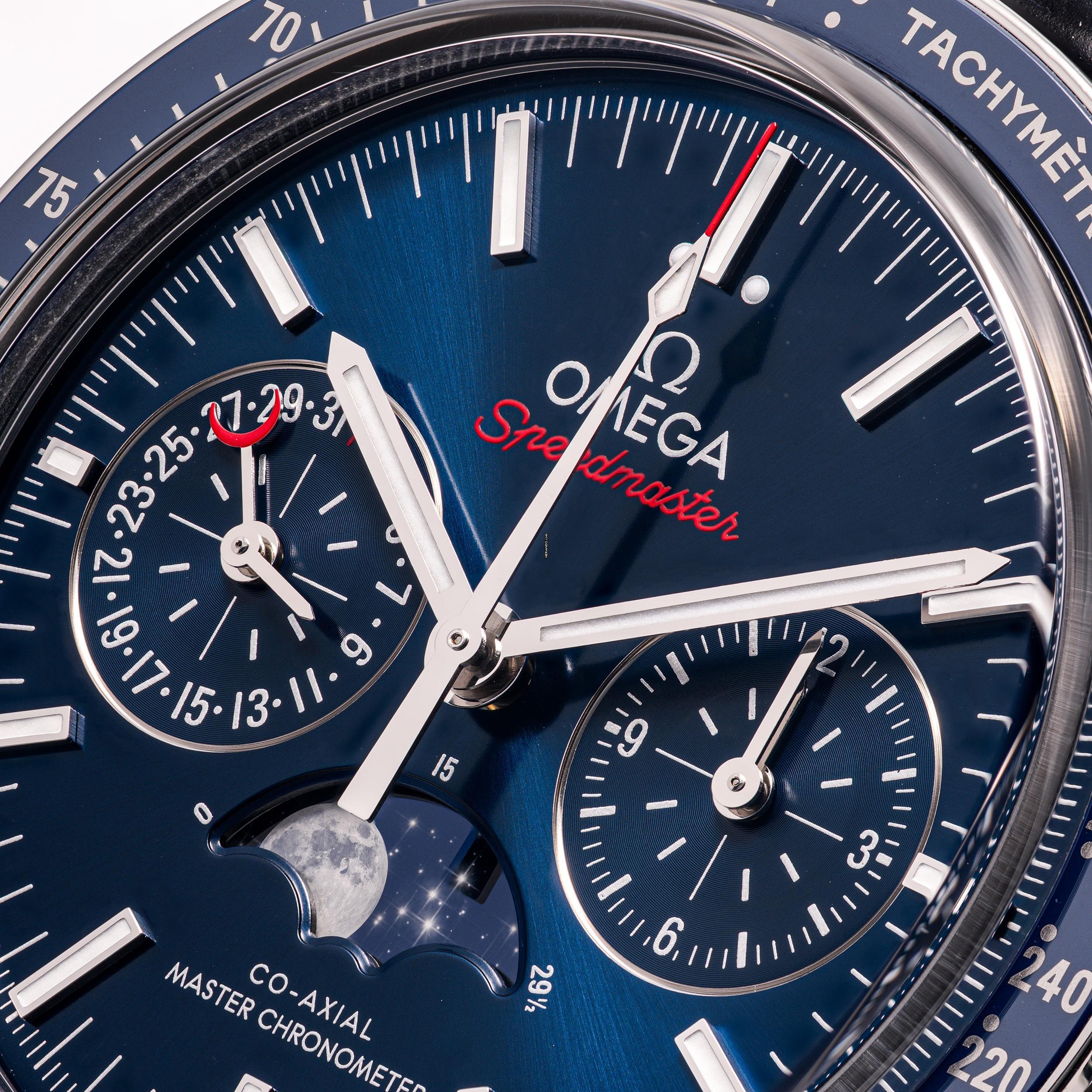 Thumbnail von Omega Speedmaster Moonphase Moonwatch 44 – 304.33.44.52.03.001 – like NEW – 01/2018 Full Set
