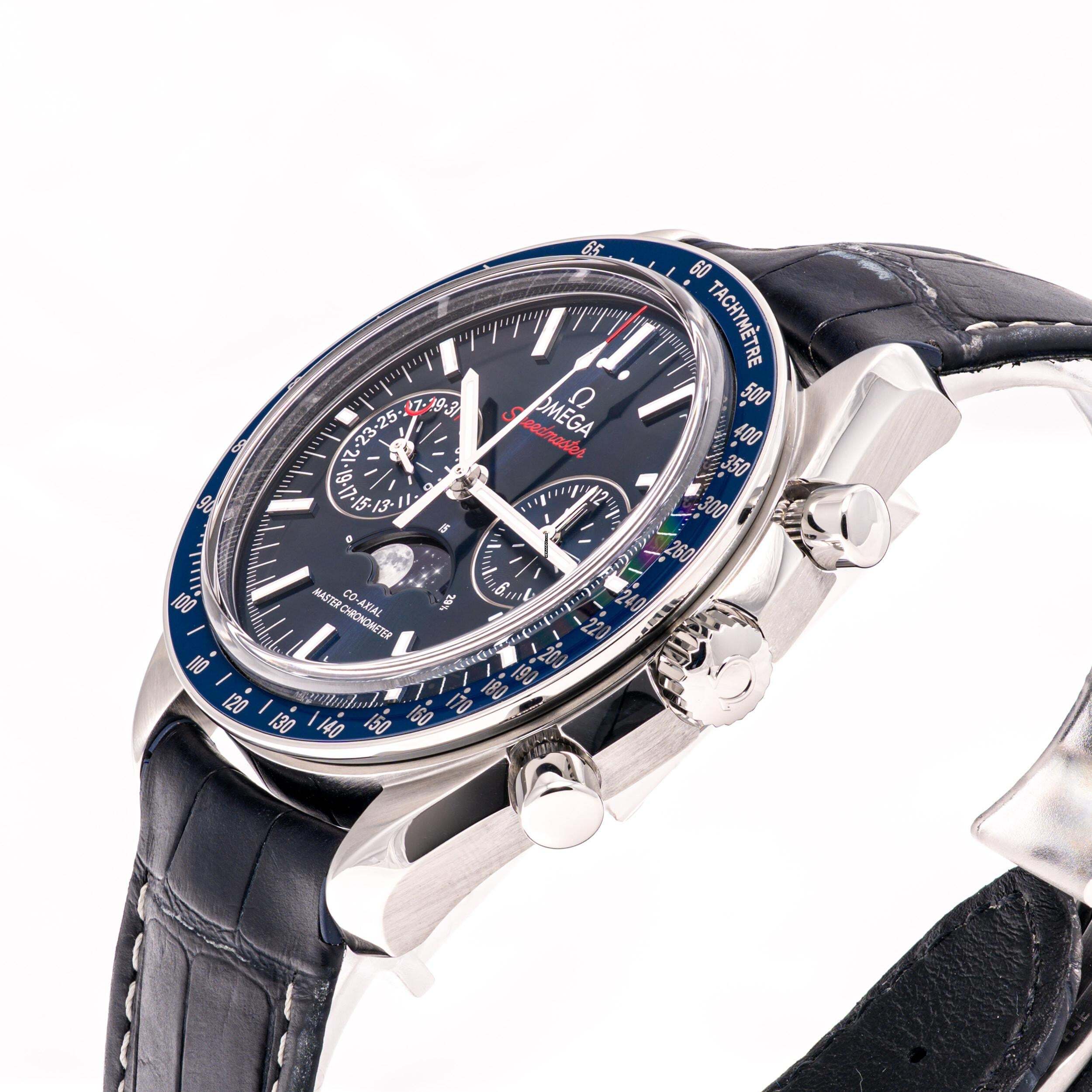 Thumbnail von Omega Speedmaster Moonphase Moonwatch 44 – 304.33.44.52.03.001 – like NEW – 01/2018 Full Set