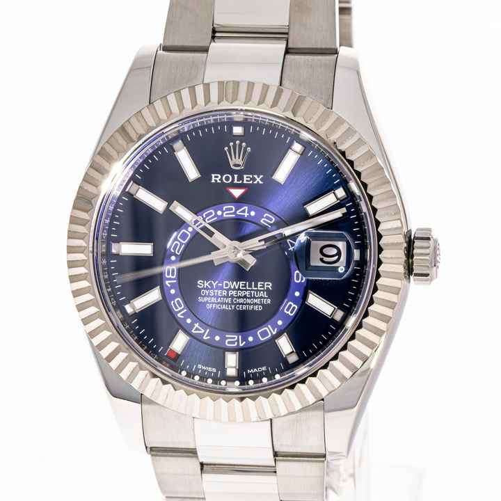  Rolex Sky-Dweller Blue 42 Oyster – 326934 – like NEW – 2022 Full Set 