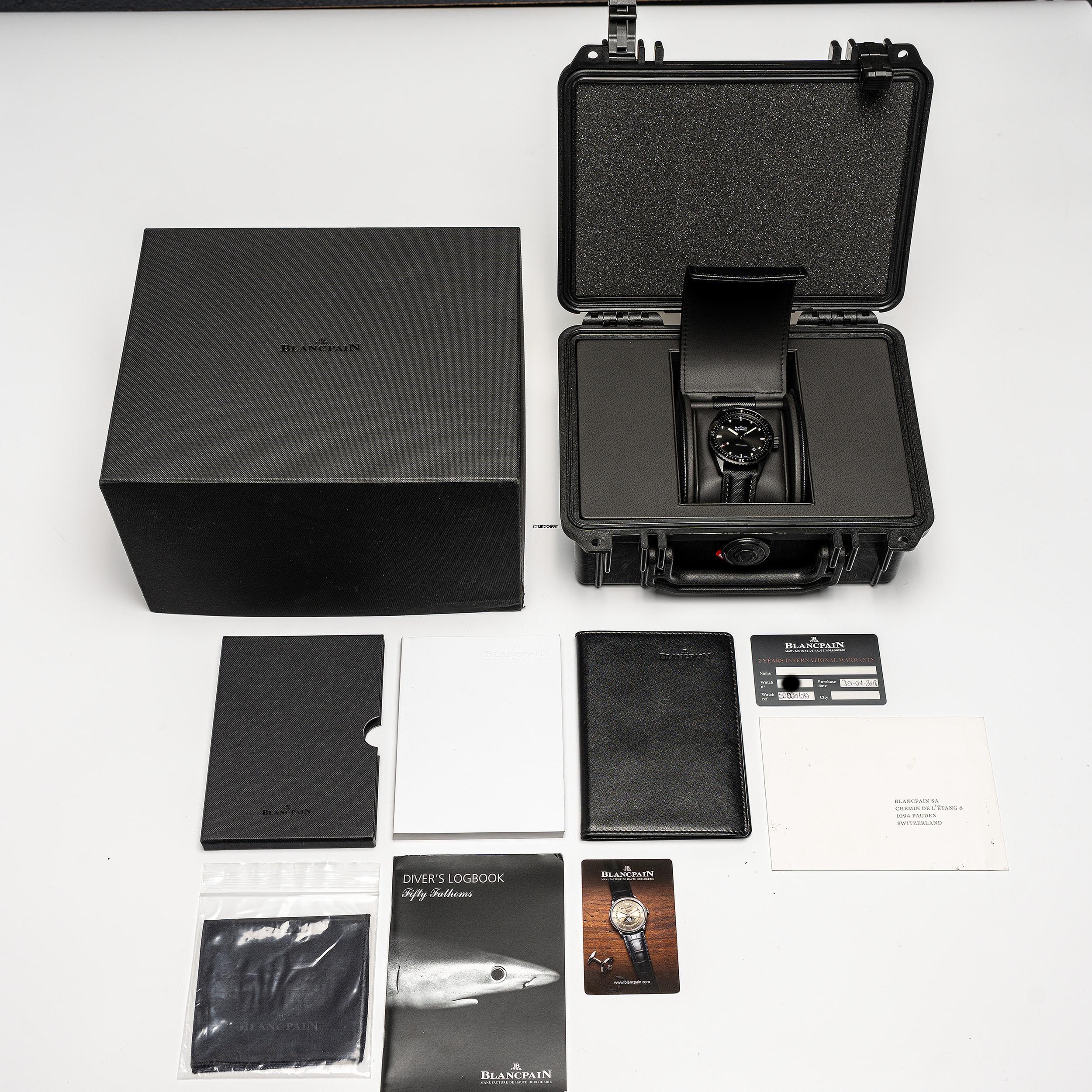 Thumbnail von Blancpain Fifty Fathoms Bathyscaphe 43 – 5000-0130-B52A – Good Condition – 12/2023 Full Set