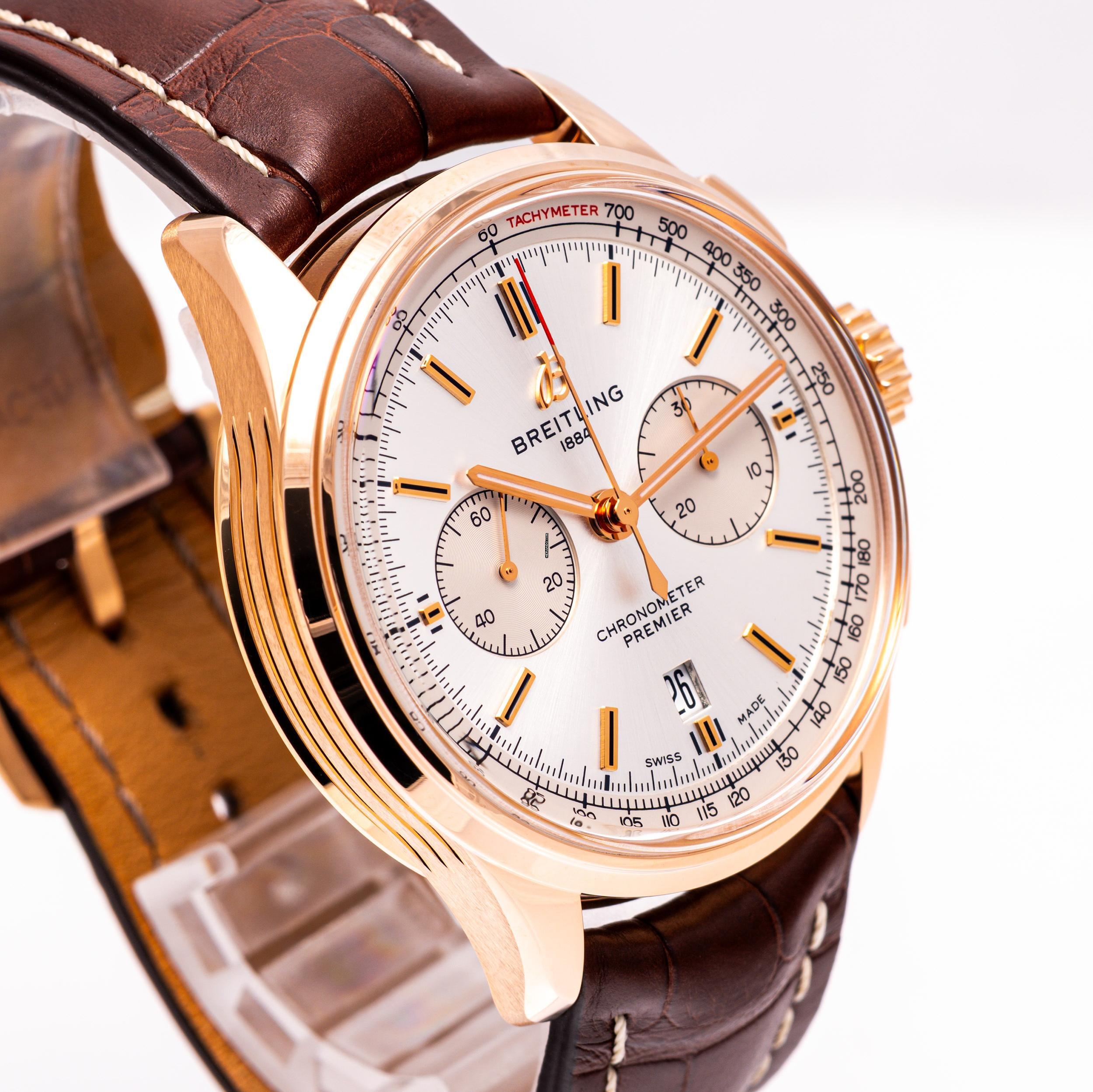 Thumbnail von Breitling Premier B01 Chrono 42 Rosegold – RB0118371G1P2 – like NEW – 06/2024 Full Set