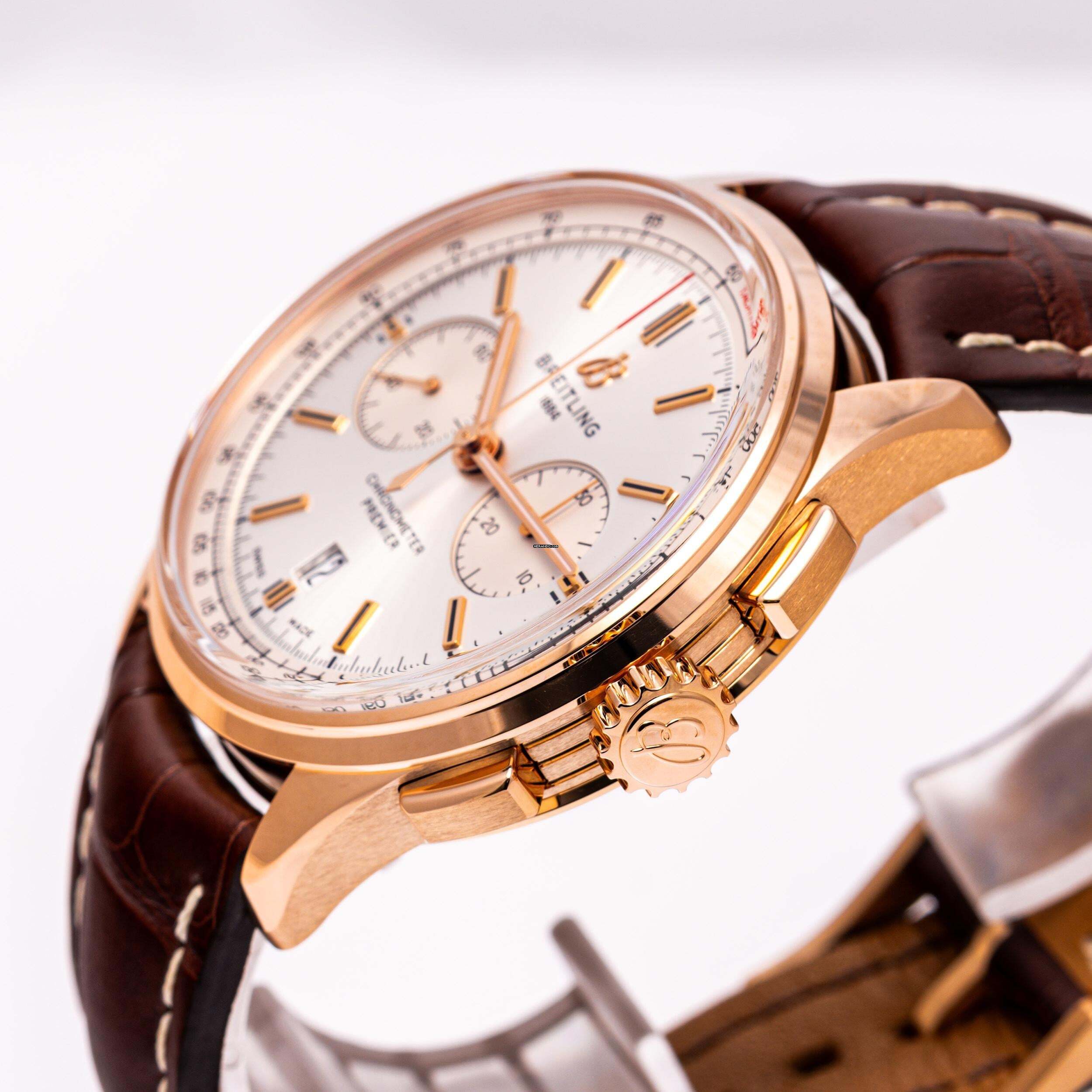 Thumbnail von Breitling Premier B01 Chrono 42 Rosegold – RB0118371G1P2 – like NEW – 06/2024 Full Set