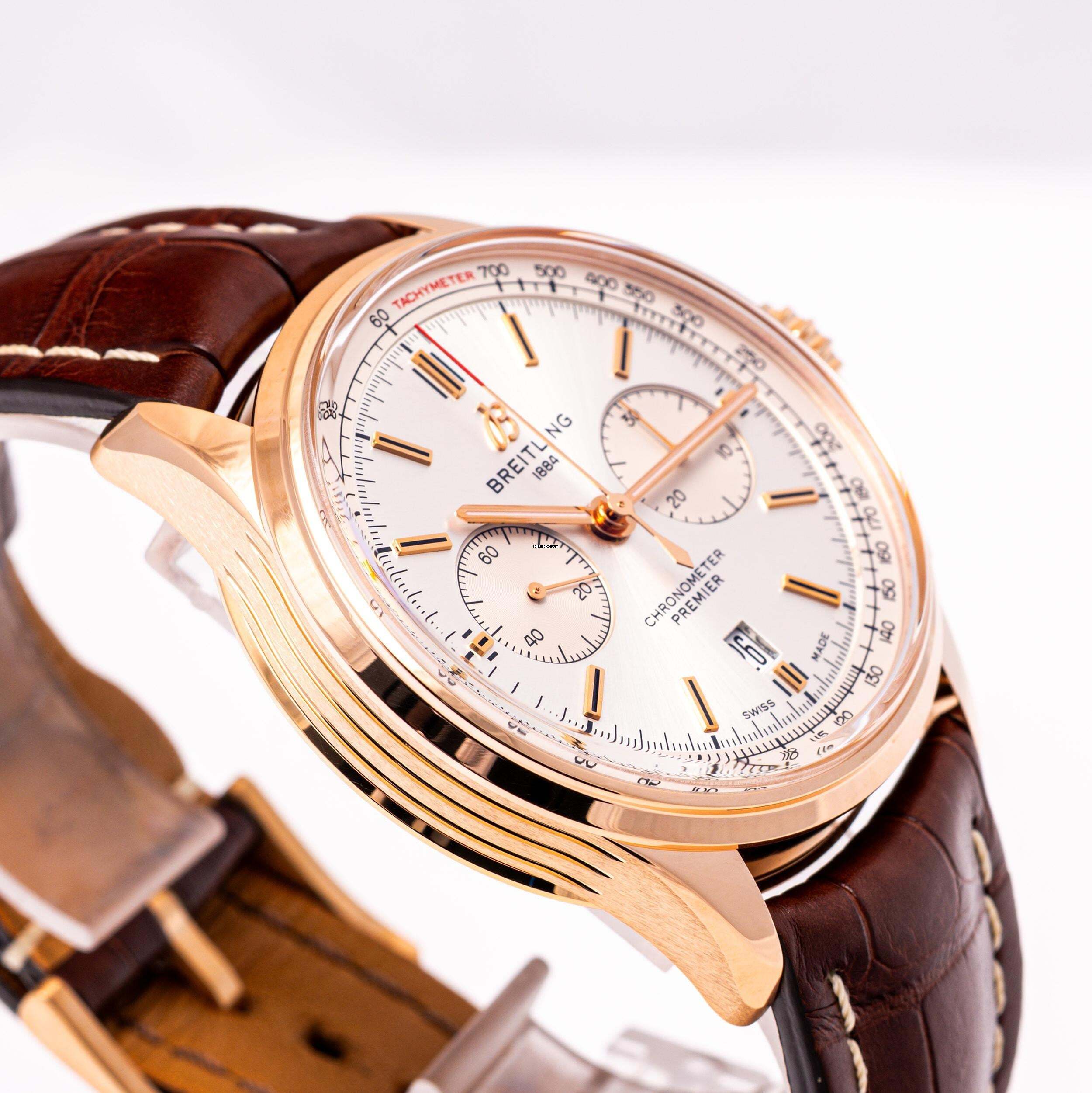 Thumbnail von Breitling Premier B01 Chrono 42 Rosegold – RB0118371G1P2 – like NEW – 06/2024 Full Set