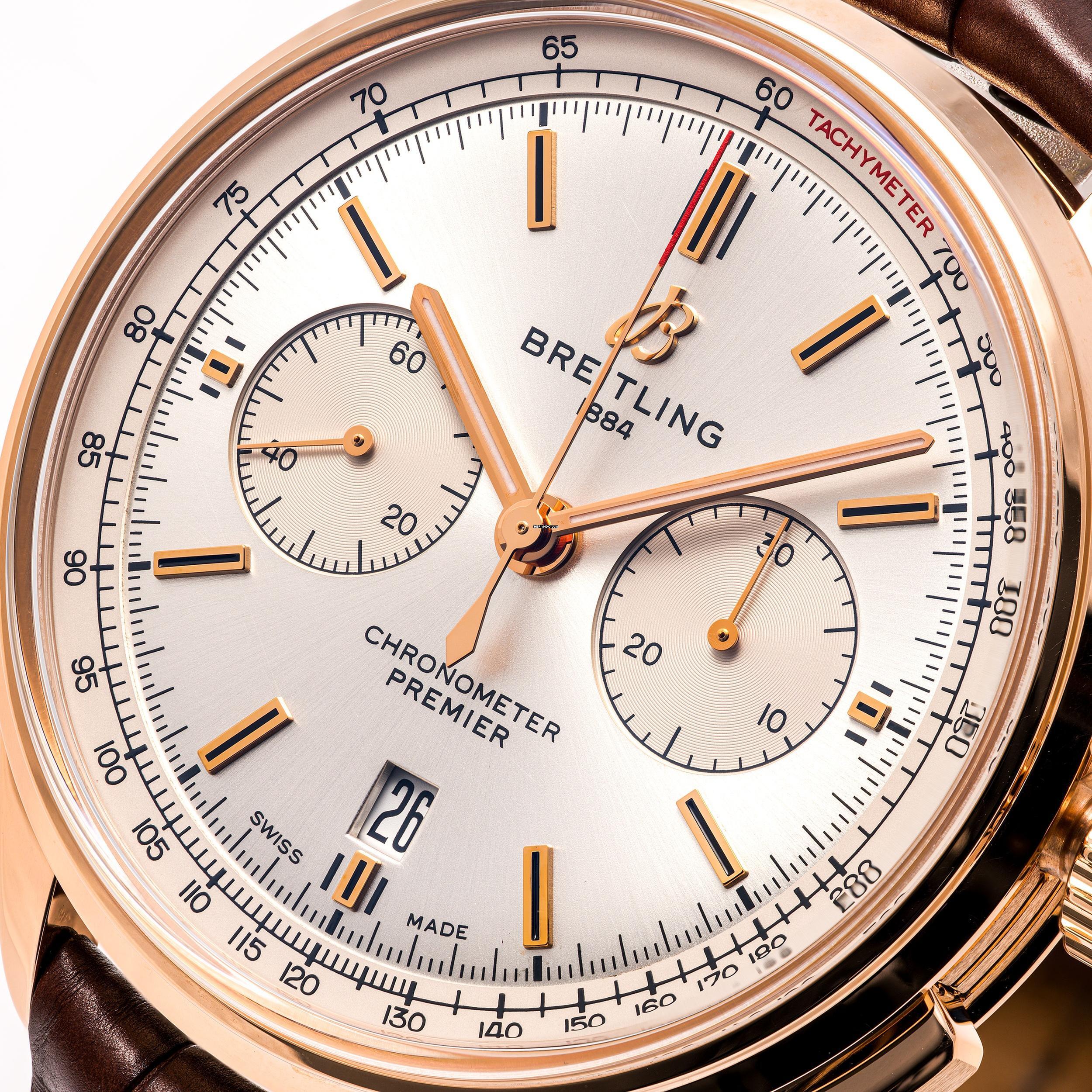 Thumbnail von Breitling Premier B01 Chrono 42 Rosegold – RB0118371G1P2 – like NEW – 06/2024 Full Set