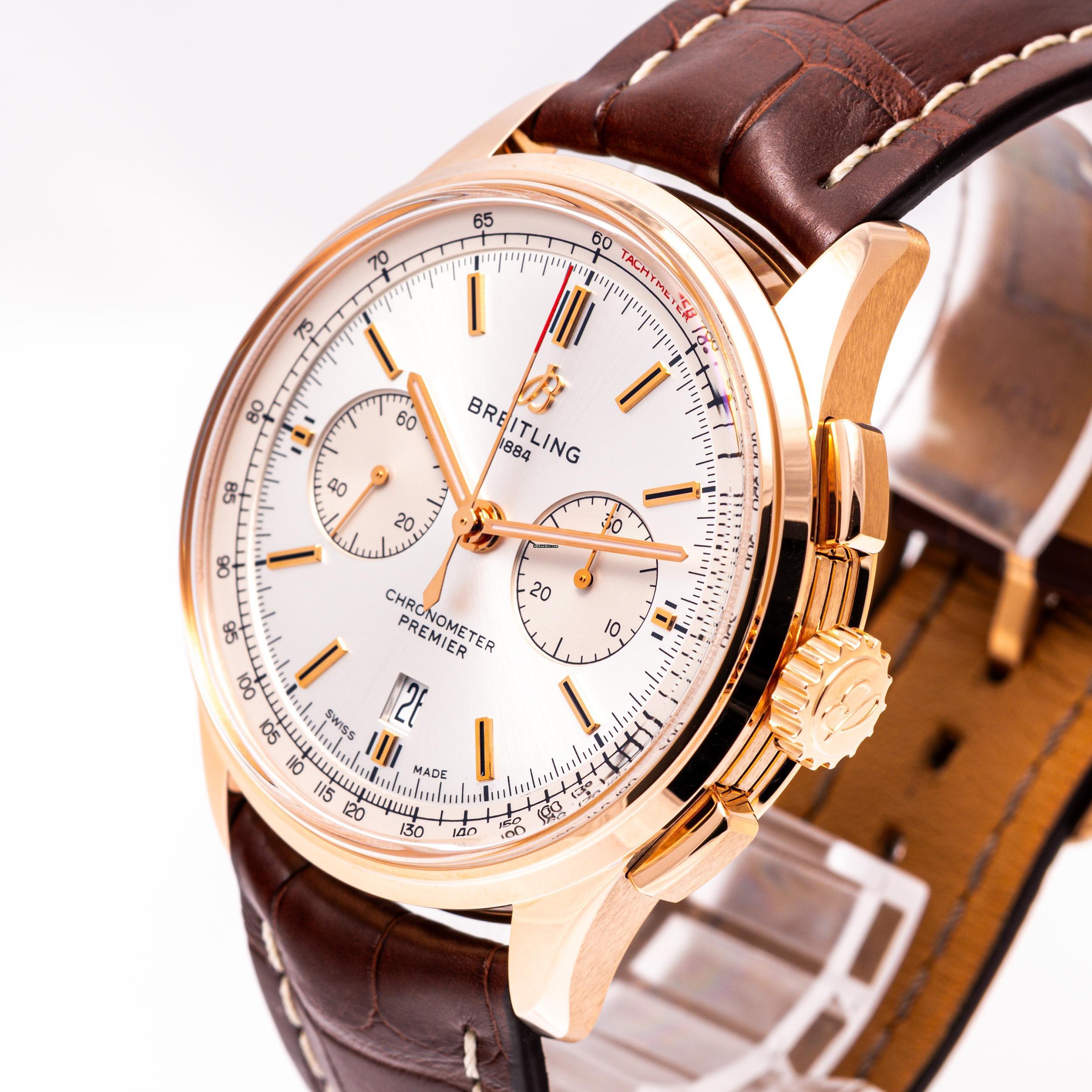 Thumbnail von Breitling Premier B01 Chrono 42 Rosegold – RB0118371G1P2 – like NEW – 06/2024 Full Set