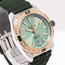 Thumbnail von Breitling Chronomat 38 Gold Diamond Green – U17356531L1S1 – like NEW – 02/2023 Full Set