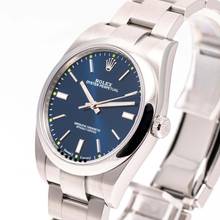 Thumbnail von Rolex Oyster Perpetual 39 Blue – 114300 – like NEW – 12/2018 Full Set Lc100