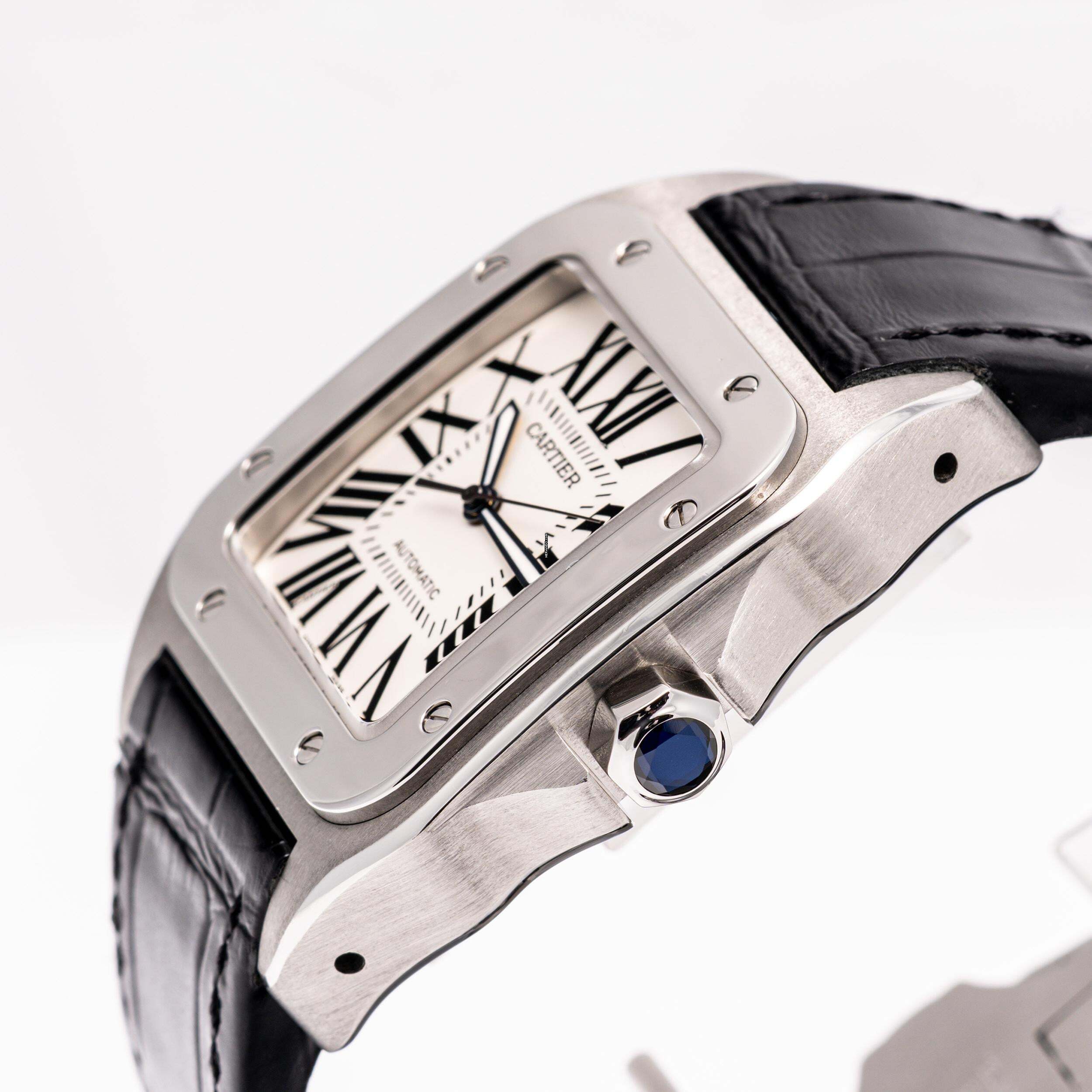 Thumbnail von Cartier Santos 100 XL White – 2656 – Good Condition – 2008 Full Set