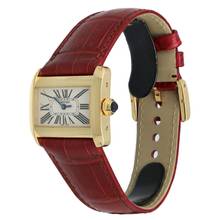 Thumbnail von Cartier Tank Divan Ref.2601 New Cartier Croco Strap
