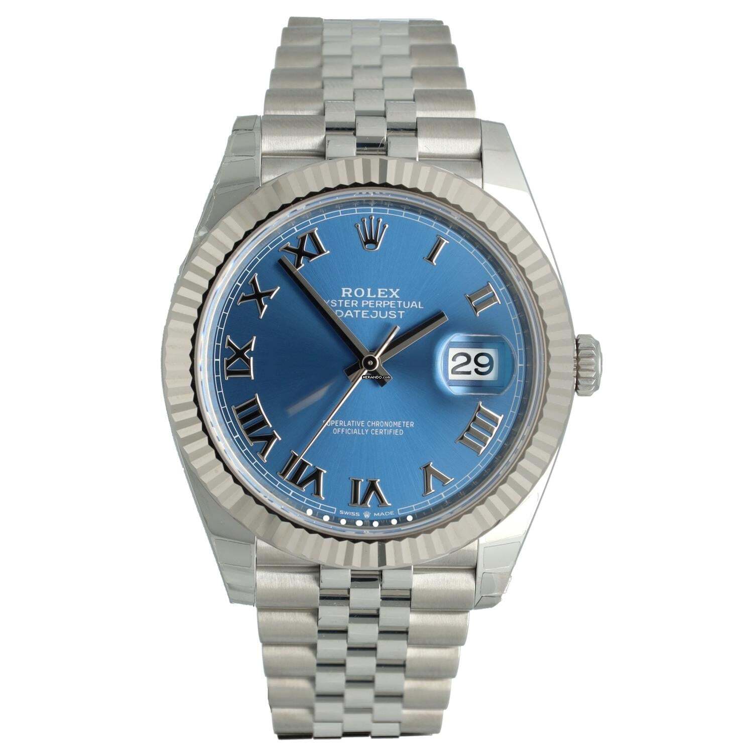  Rolex Datejust 41 Azzuro/Blue Jubilee NEW 2026 Ref. 126334 
