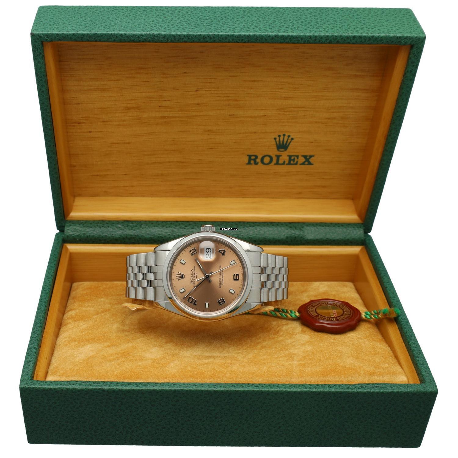 Thumbnail von Rolex Oyster Perpetual Date Ref.15200 Pink Dial Jubilee