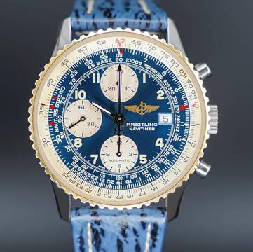 Breitling Old Navitimer Blue Dial FULLSET 1994