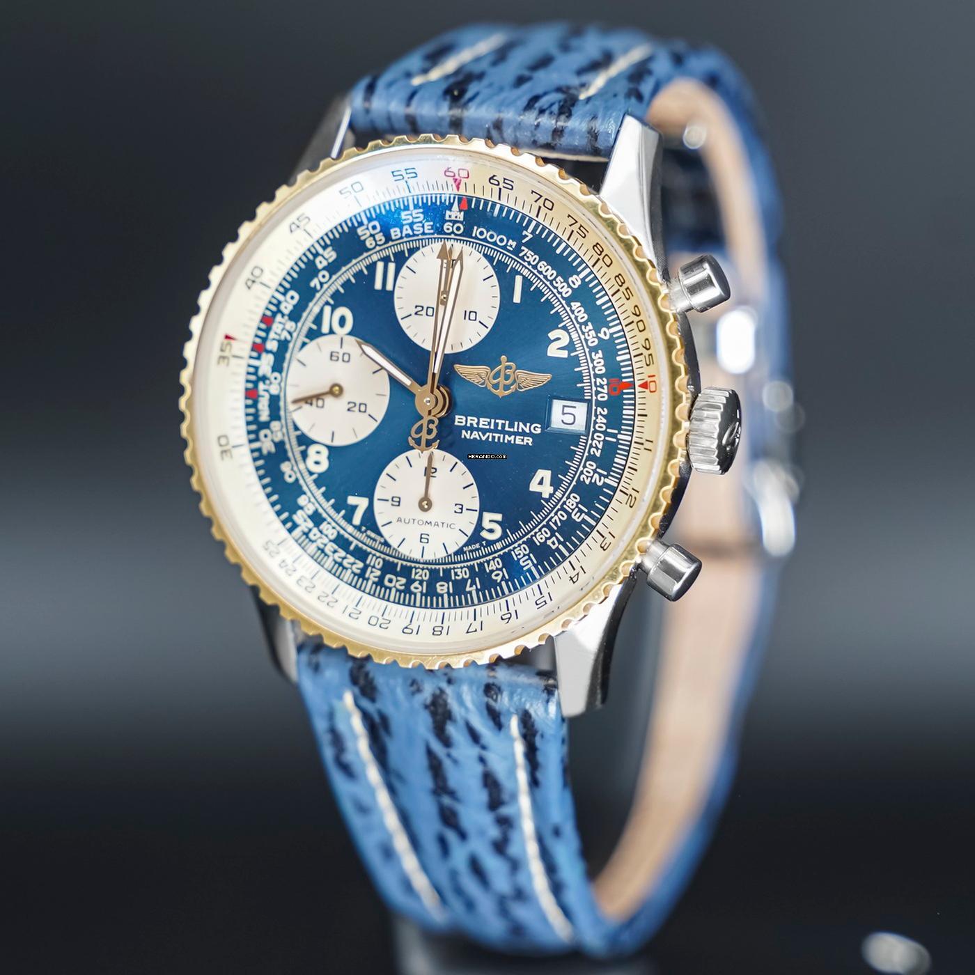 Thumbnail von Breitling Old Navitimer Blue Dial FULLSET 1994