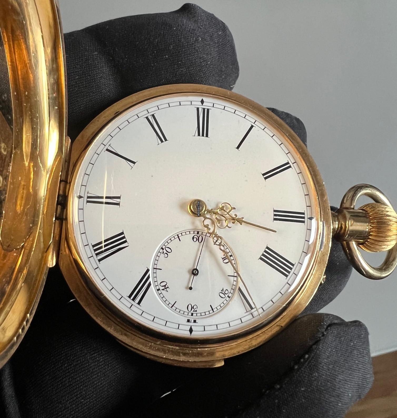 Krackauer Taschenuhr 750er Gelbgold Repetition