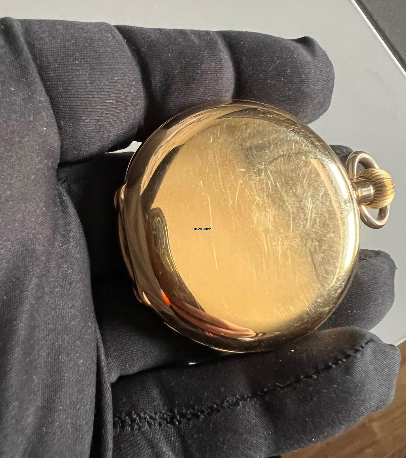 Thumbnail von Krackauer Taschenuhr 750er Gelbgold Repetition