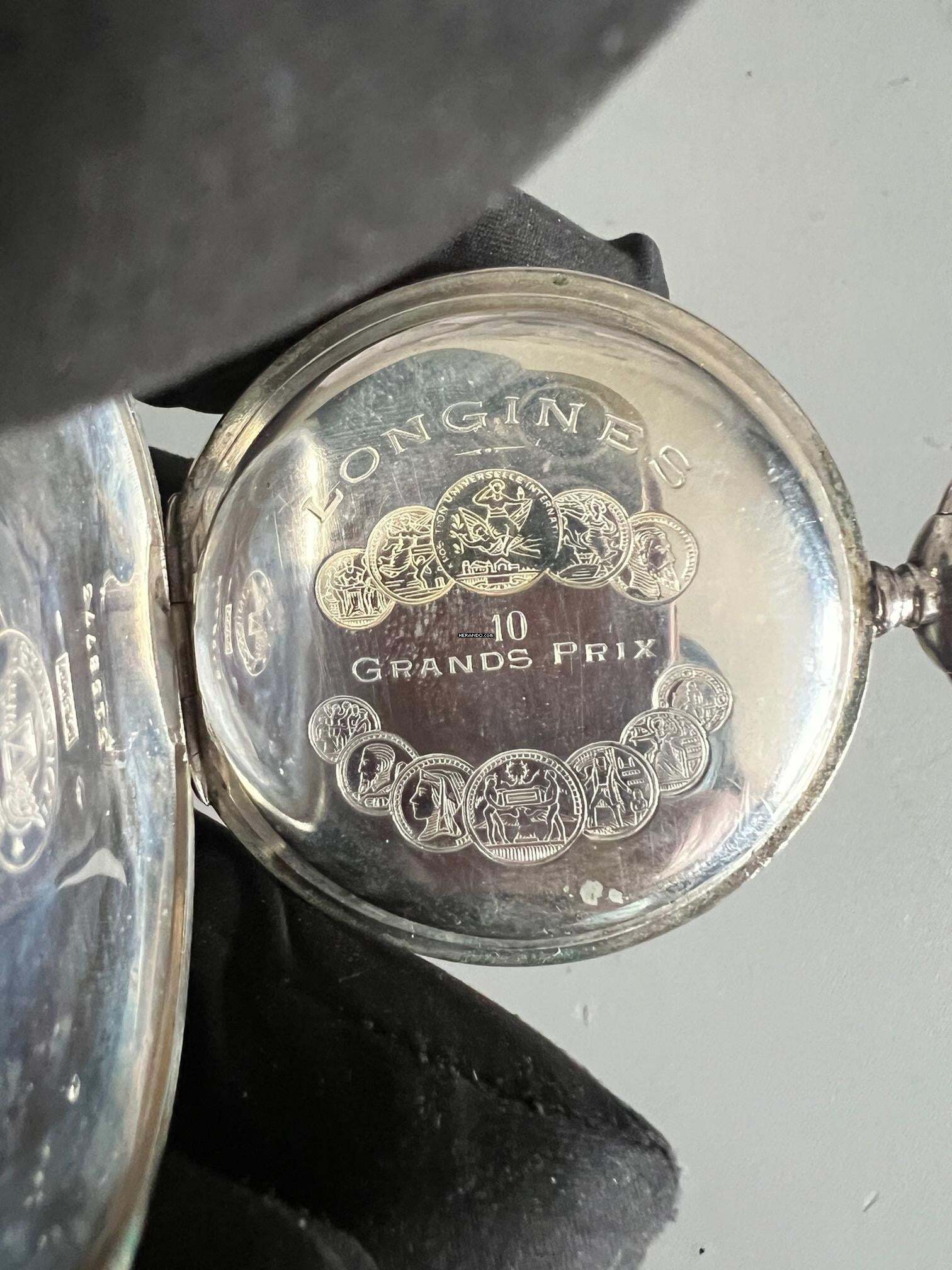 Thumbnail von Longines Grand Prix aus 800er Silber frisch überholt