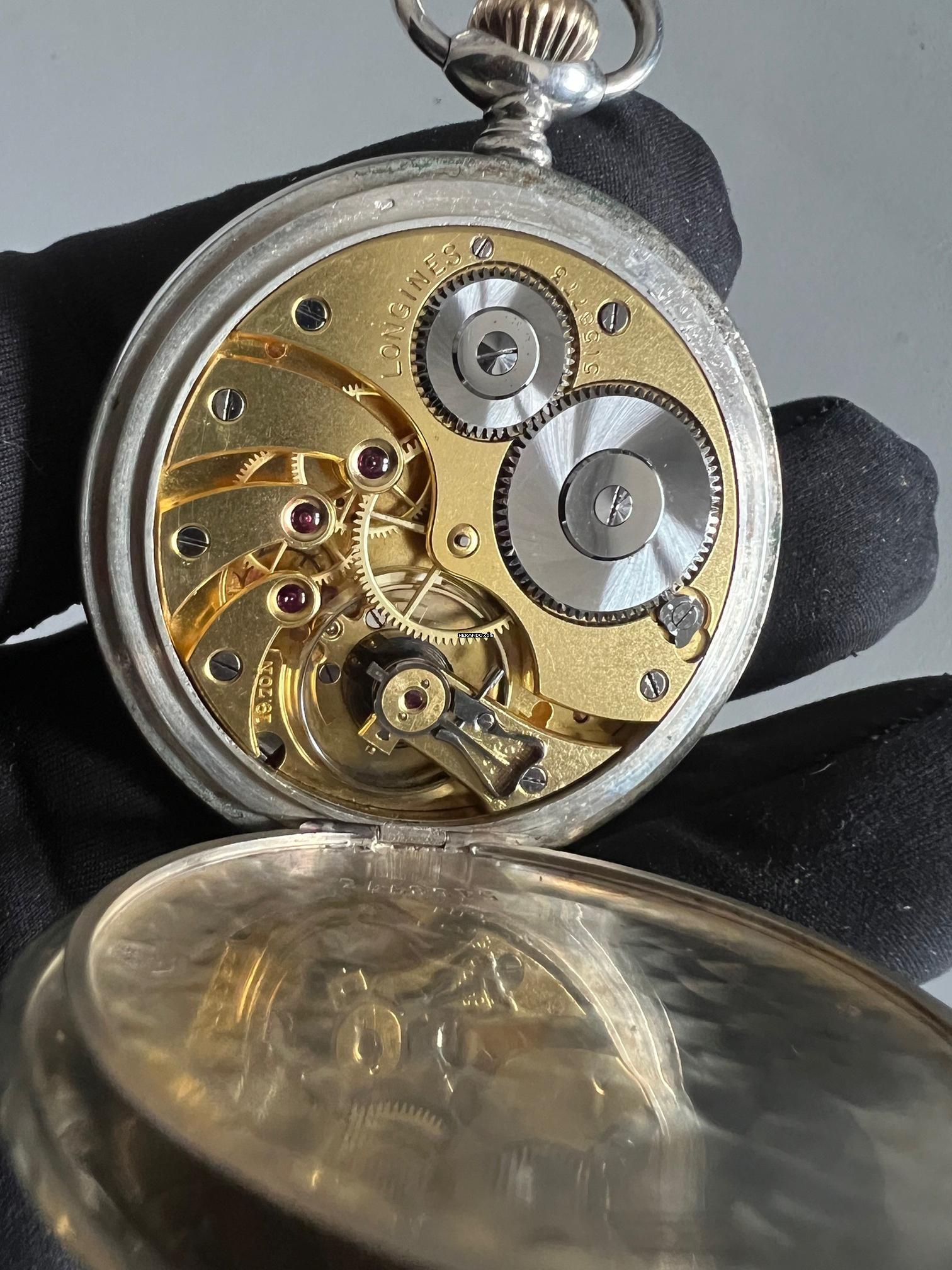 Thumbnail von Longines Grand Prix aus 800er Silber frisch überholt