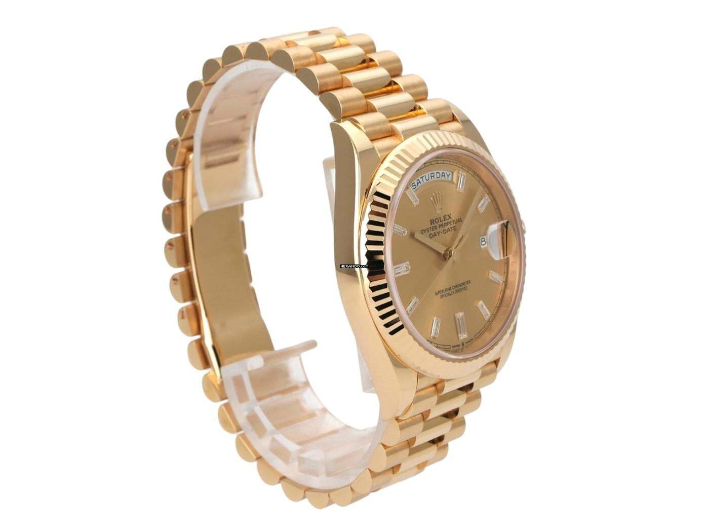 Thumbnail von Rolex Day-Date 40 Gelbgold Ref. 228238 Champagner Diamant