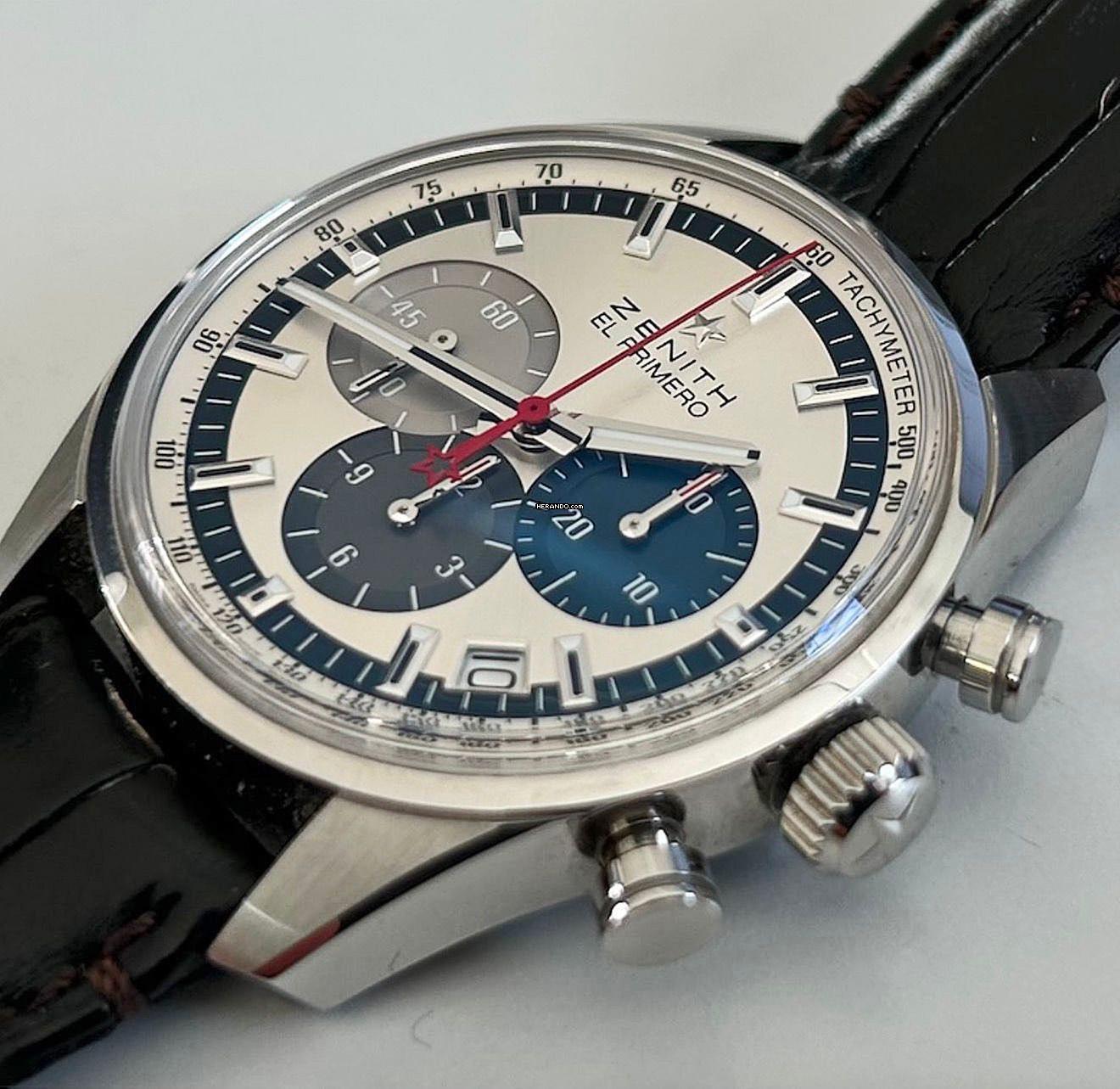 Thumbnail von Zenith El Primero Chronomaster Original 1969 perfektes Fullset mit Erstkaufrechnung aus 2021
