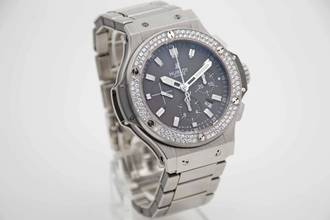 Thumbnail von Hublot Big Bang 44 mm Evolution Earl Grey 44mm Factory Diamond perfektes 301.ST.5020 Fullset deutsche Auslieferung