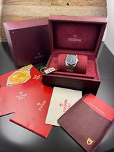 Thumbnail von Tudor Prince Date 74000N NOS / UNGETRAGEN Blue Dial - Full Set 2007
