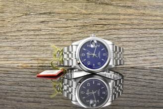 Thumbnail von Tudor Prince Date 74000N NOS / UNGETRAGEN Blue Dial - Full Set 2007