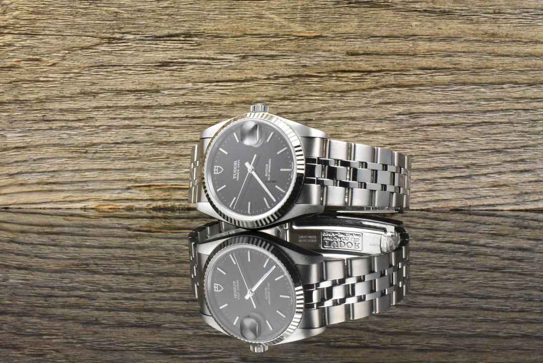  Tudor Prince Date 74034 NOS / UNGETRAGEN Black Dial - Full Set 2002 