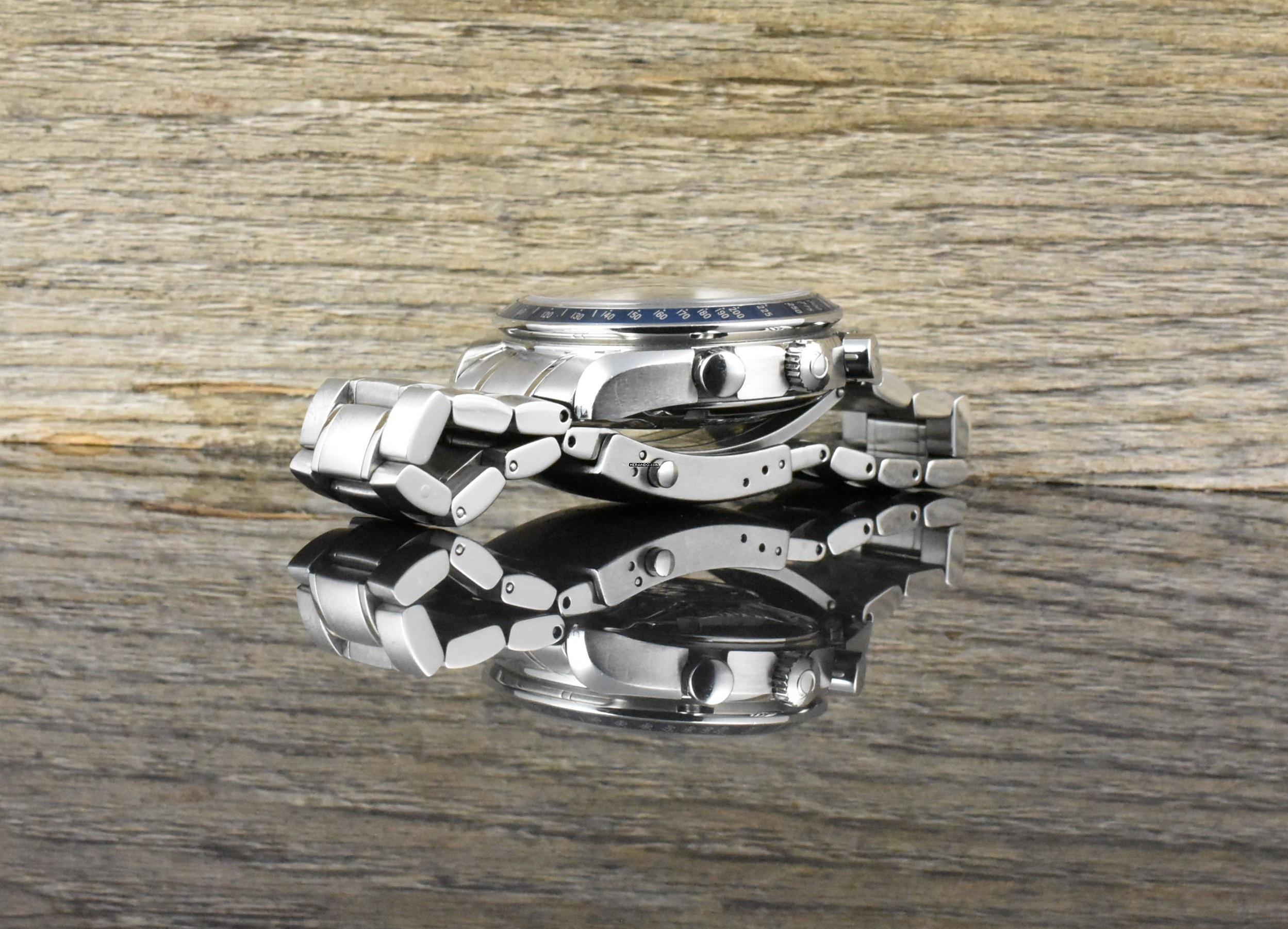 Thumbnail von Omega Speedmaster Date 321280 Blue Dail Chronograph Automatik