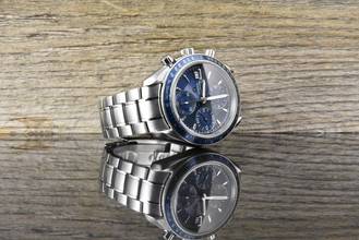 Thumbnail von Omega Speedmaster Date 321280 Blue Dail Chronograph Automatik