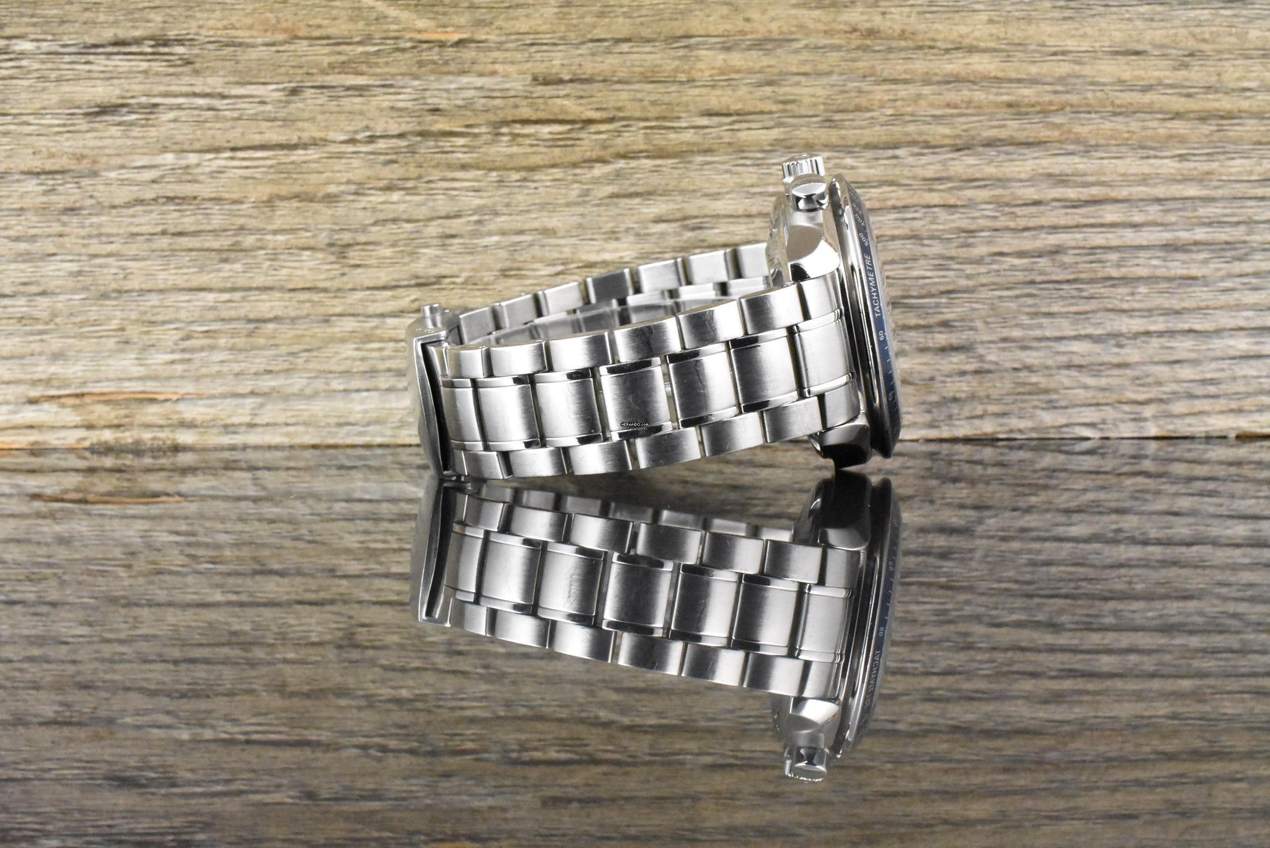 Thumbnail von Omega Speedmaster Date 321280 Blue Dail Chronograph Automatik