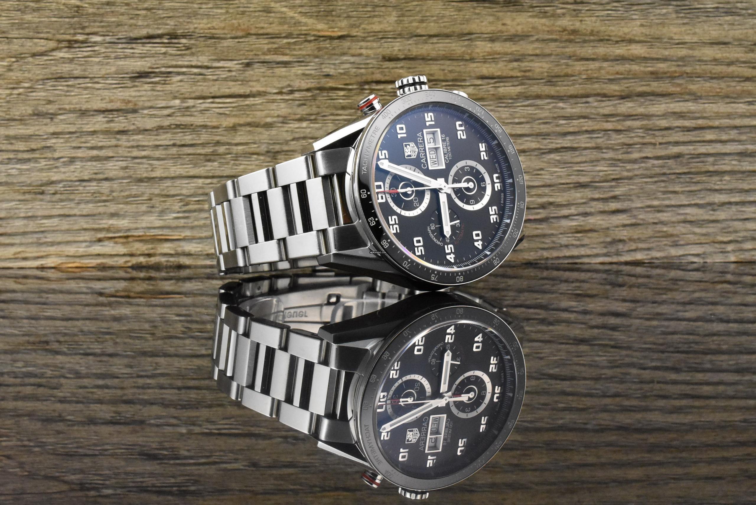 Thumbnail von TAG Heuer Carrera Calibre 16 Day Date Chronograph SERVICE 2025 - Black Ceramic - Automatik 2016