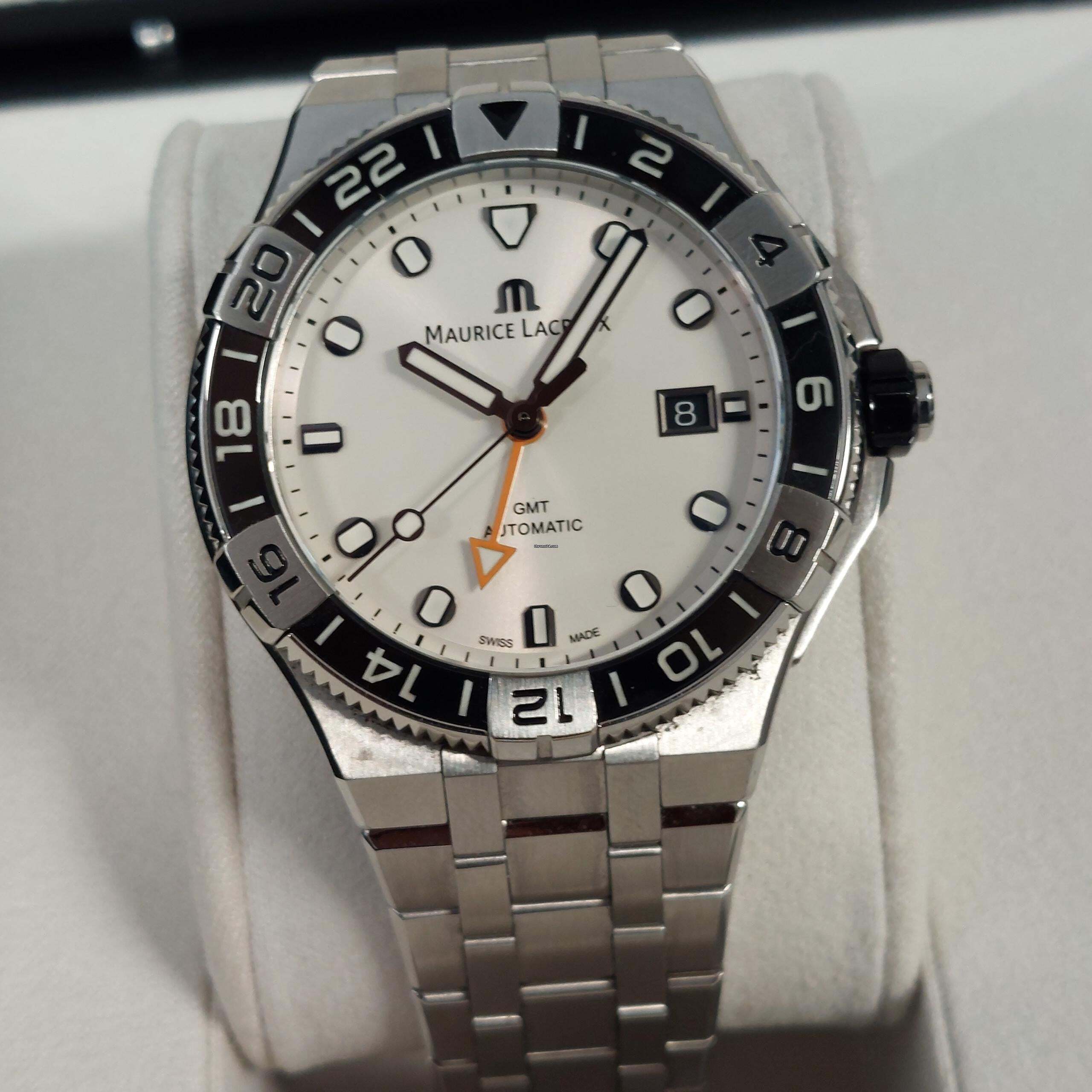 Thumbnail von Maurice Lacroix AIKON Gmt 43mm White Dial Strap Maurice Lacroix Aikon Full Set