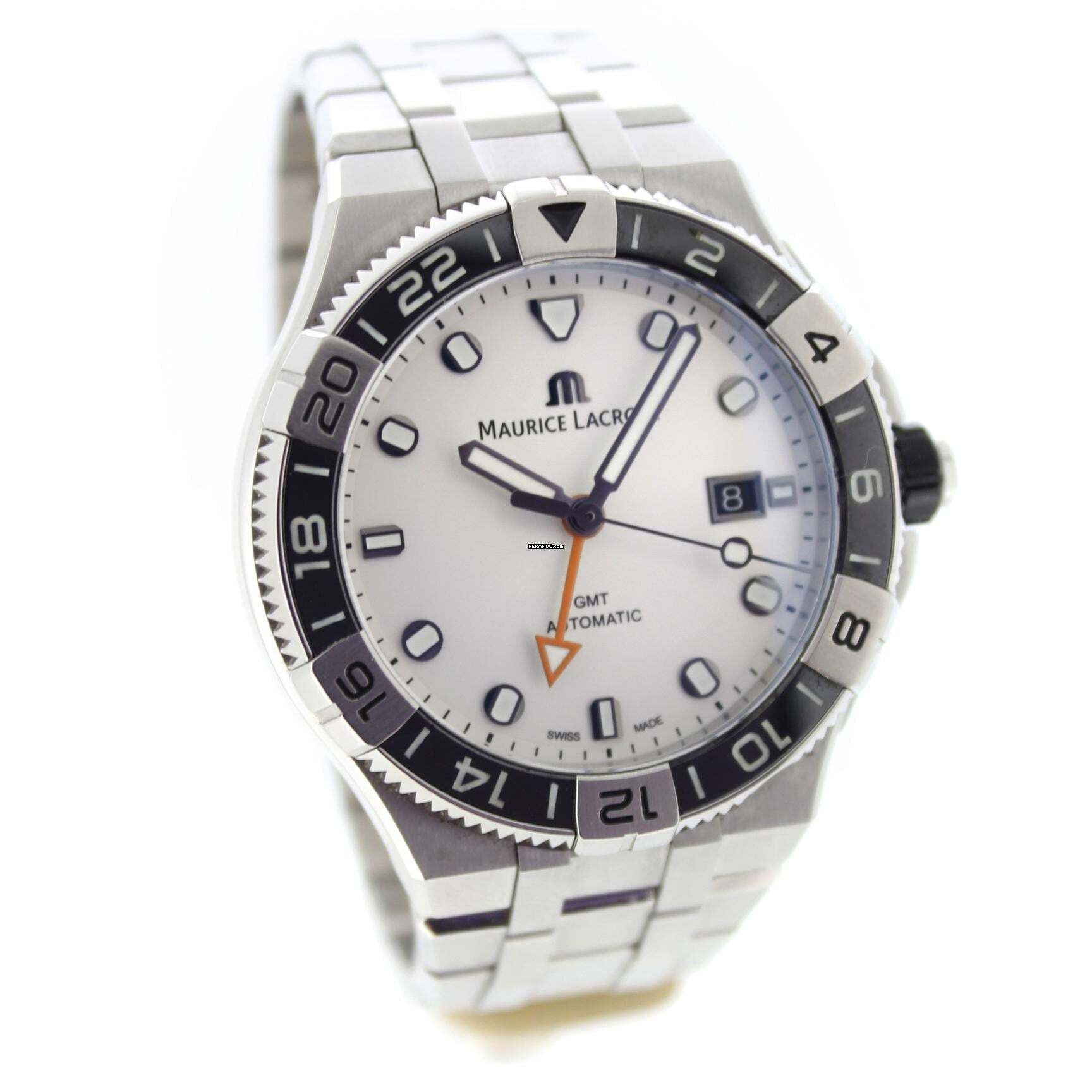 Thumbnail von Maurice Lacroix AIKON Gmt 43mm White Dial Strap Maurice Lacroix Aikon Full Set