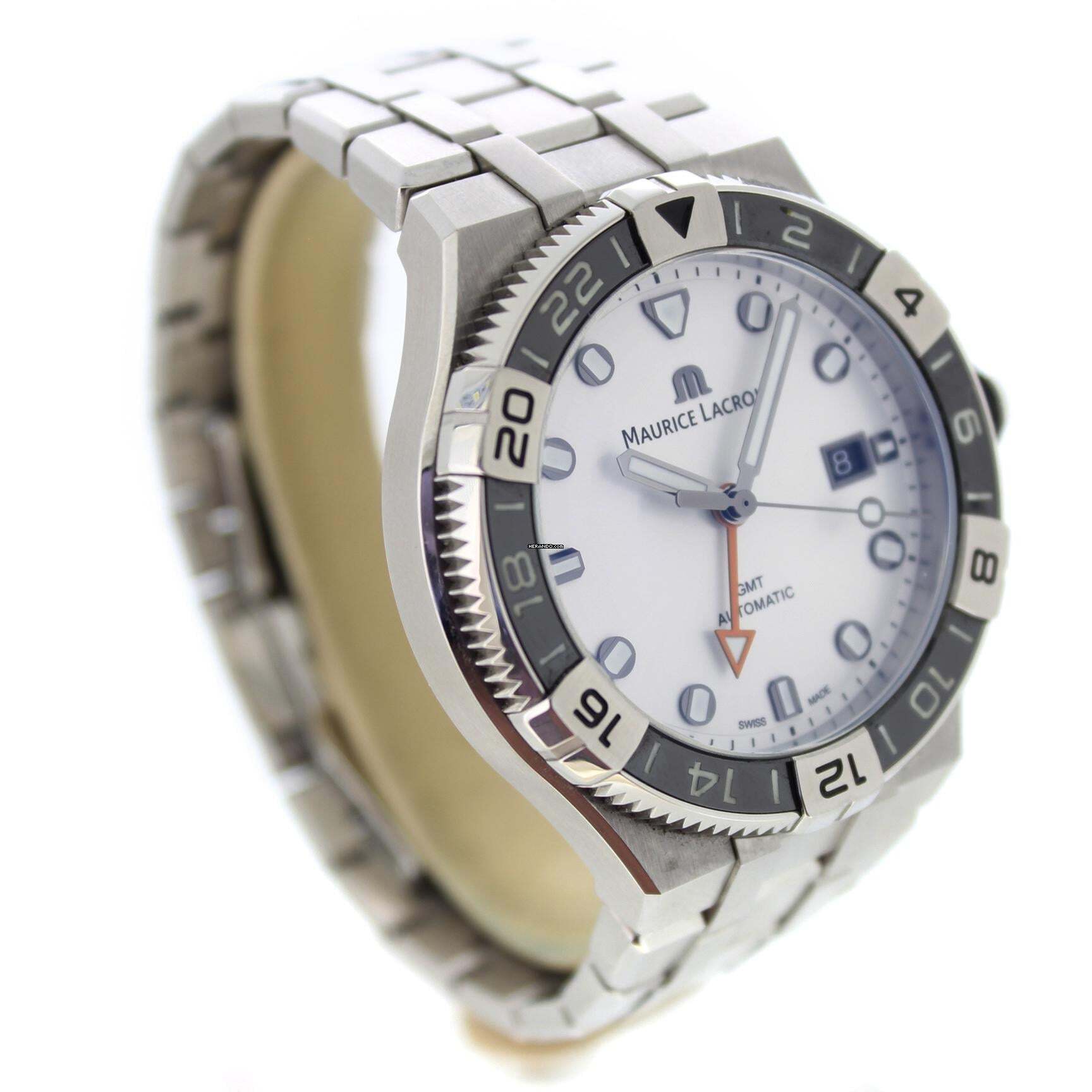 Thumbnail von Maurice Lacroix AIKON Gmt 43mm White Dial Strap Maurice Lacroix Aikon Full Set