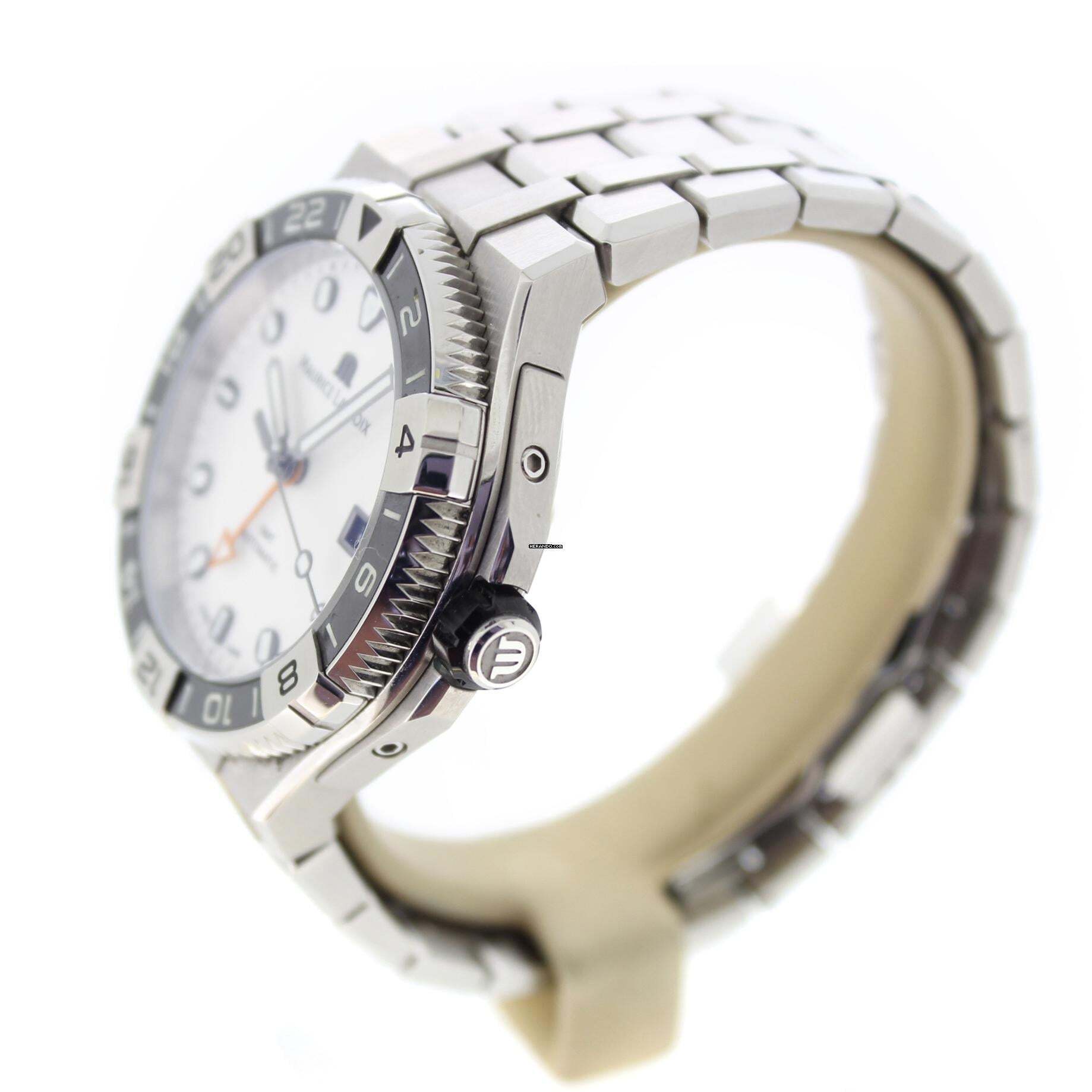 Thumbnail von Maurice Lacroix AIKON Gmt 43mm White Dial Strap Maurice Lacroix Aikon Full Set
