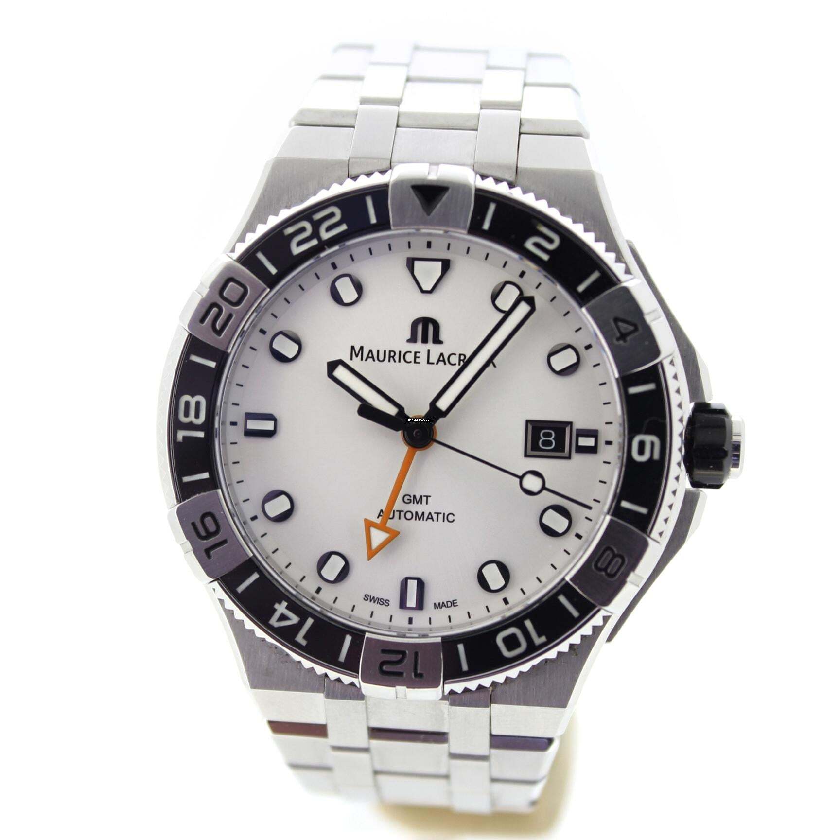 Thumbnail von Maurice Lacroix AIKON Gmt 43mm White Dial Strap Maurice Lacroix Aikon Full Set