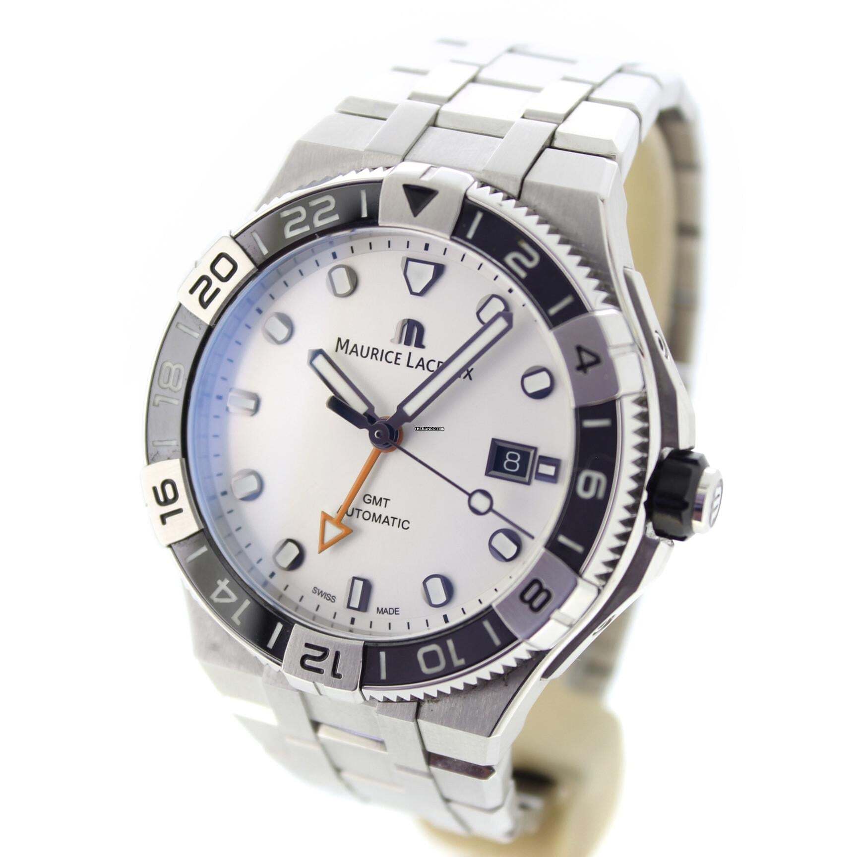 Thumbnail von Maurice Lacroix AIKON Gmt 43mm White Dial Strap Maurice Lacroix Aikon Full Set